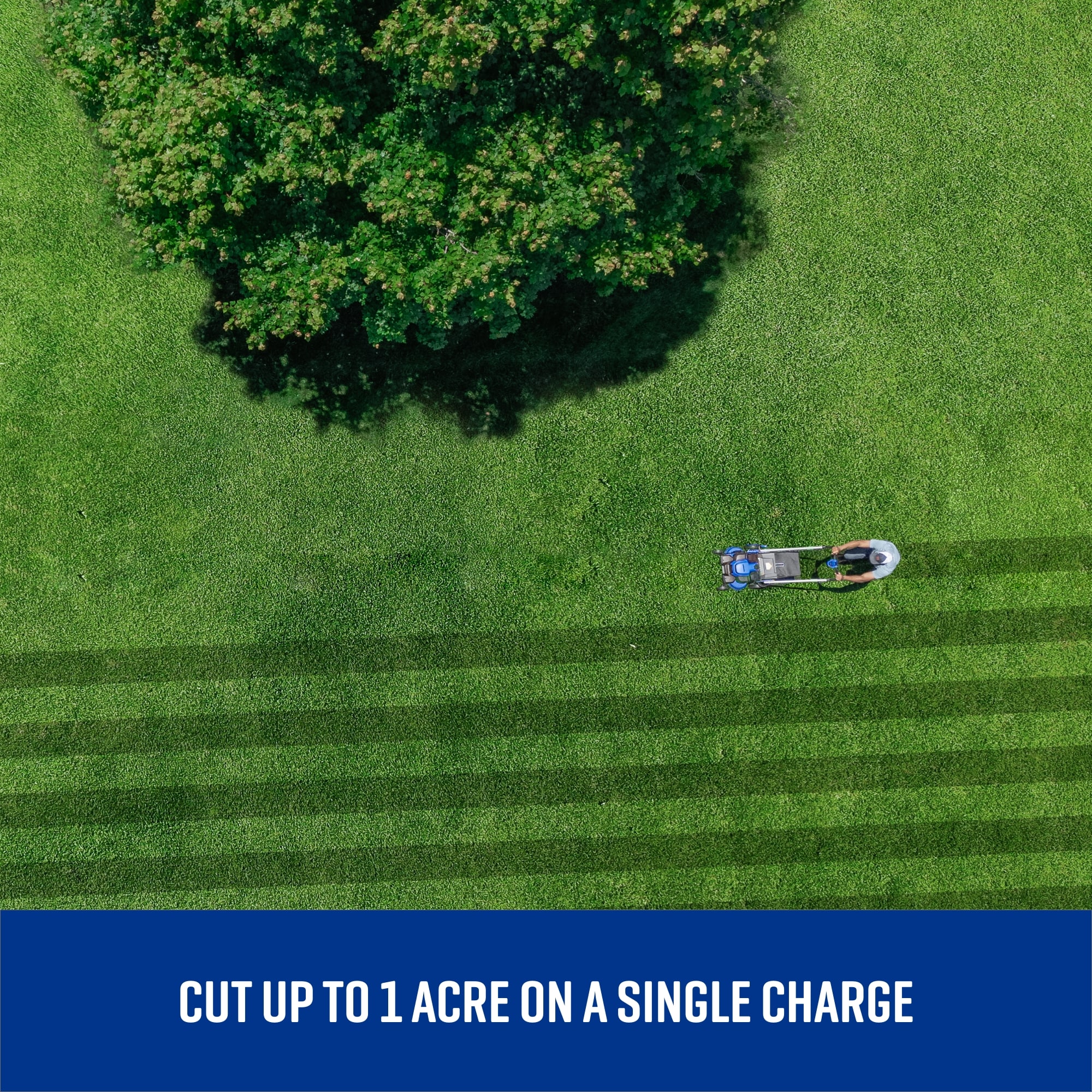 Kobalt Dual Port 80-Volt 25-in Self-propelled Battery Lawn Mower, (3) 4 Ah Batteries and Dual Port Charger Included