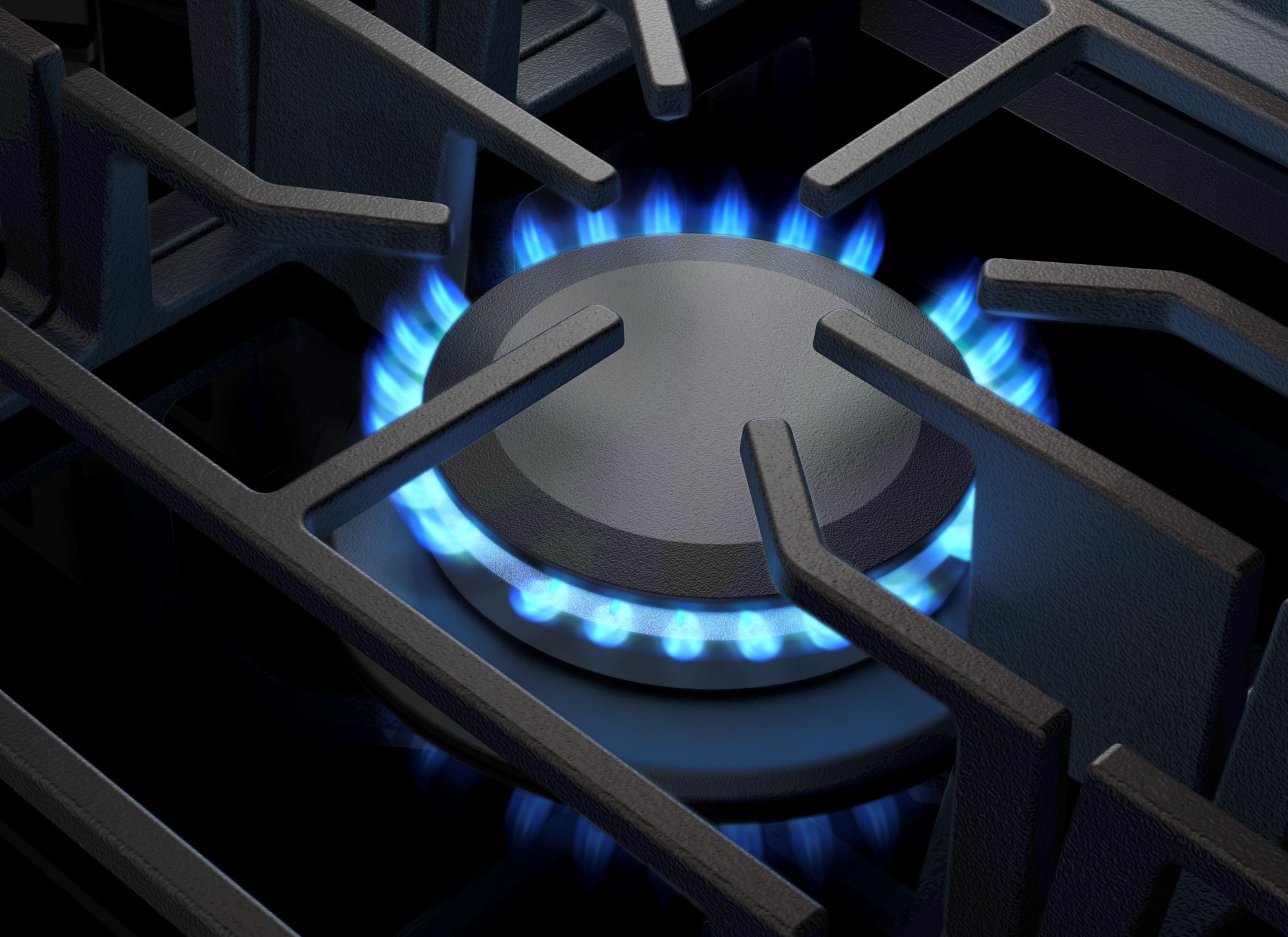 KitchenAid 30-in 5 burners Black Gas Cooktop