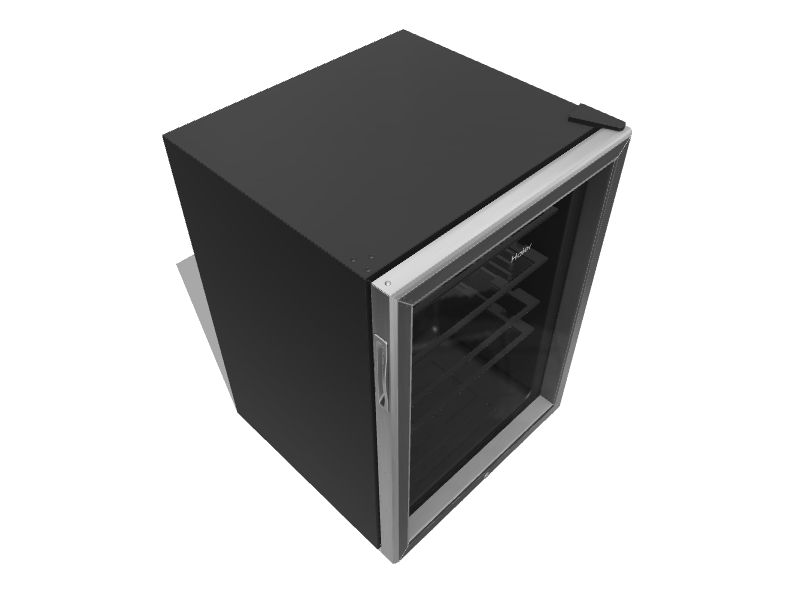 Haier 20.5-Inches W 150 -Can Capacity Stainless steel Freestanding Indoor Beverage Refrigerator with Glass Door