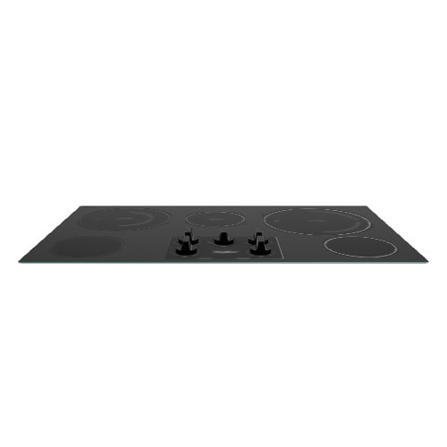 Whirlpool 36-in 5 burners Smooth Surface (Radiant) Black Electric Cooktop