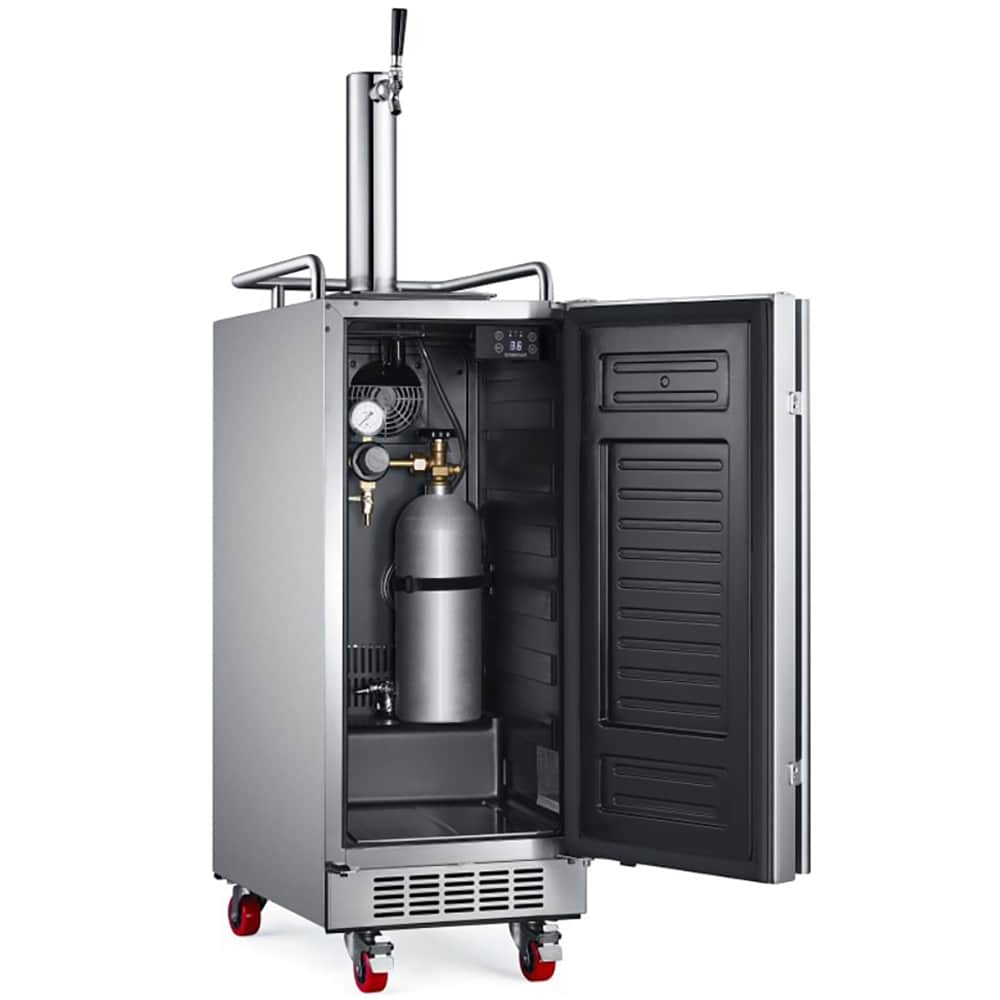 EdgeStar Single tap Quarter-barrel keg Stainless Steel Digital Built-in/Freestanding Outdoor Beer kegerator