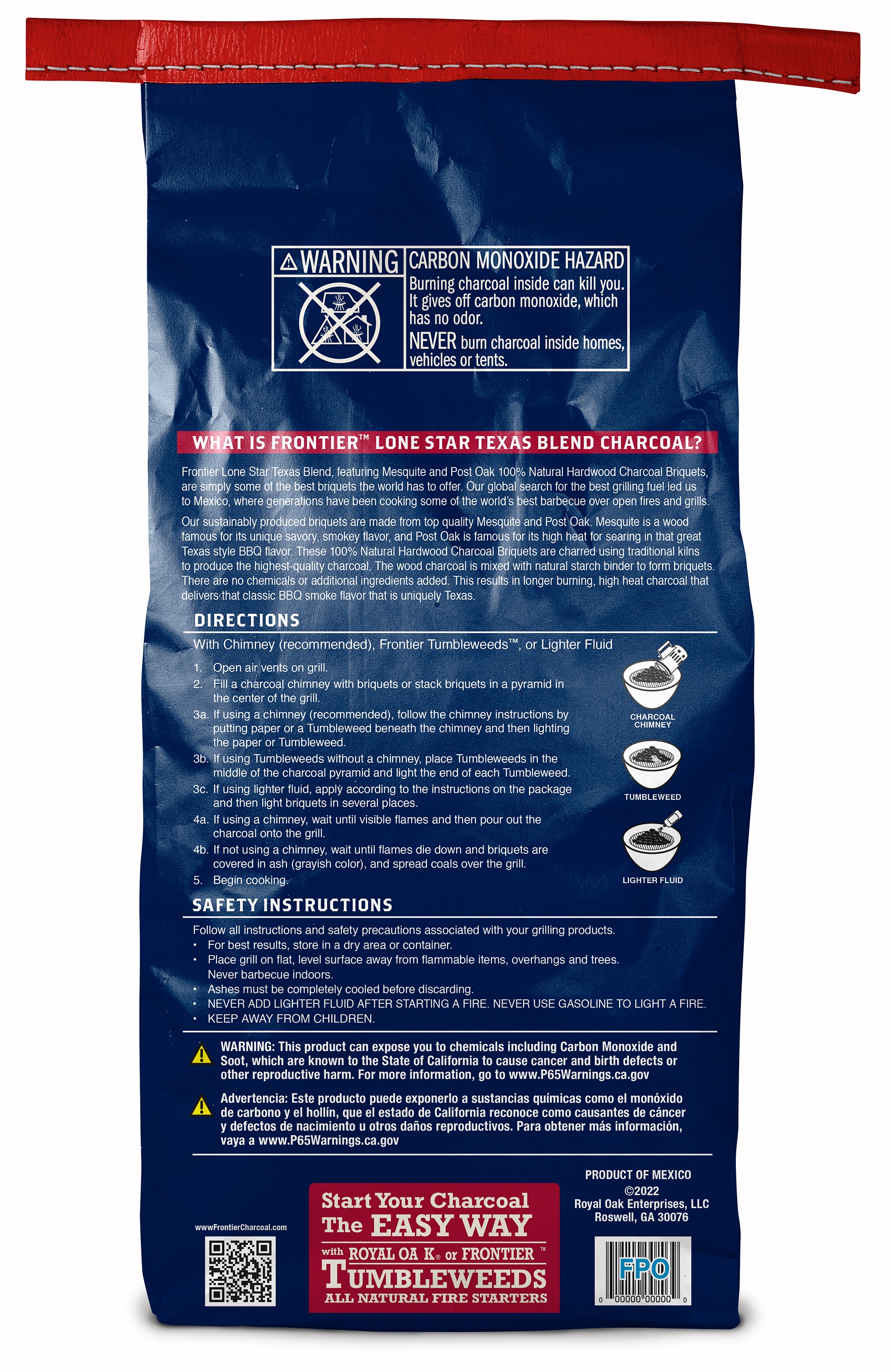 Frontier 12 Pound(s) Hardwood Charcoal briquettes