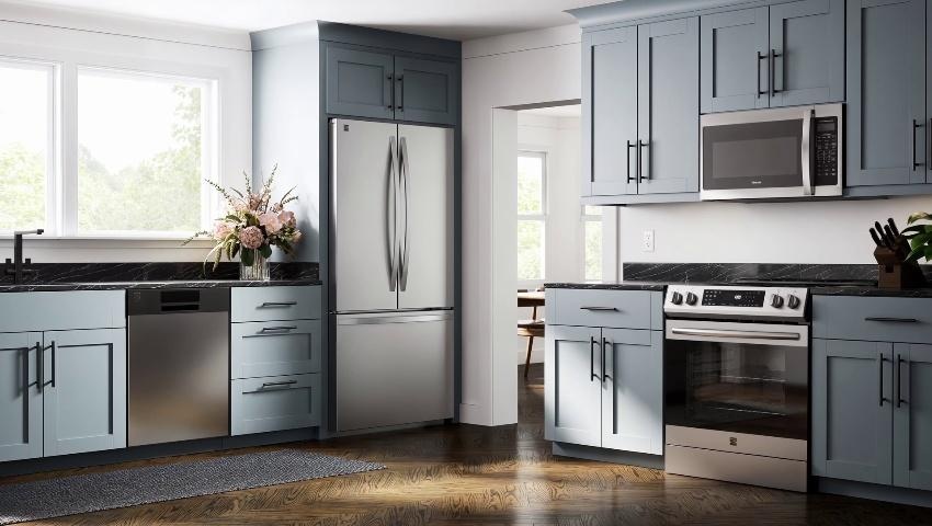 Kenmore 30-in Glass Top 5 burners 5.6-cu ft Convection Oven Freestanding Electric Range with WipeClean Coating ( Stainless Steel )