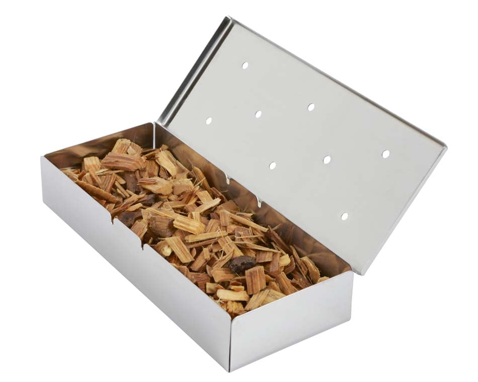 Master Forge 3.6-in L x 9 W x 1.7 H Stainless steel Smoker Box Hinged Top
