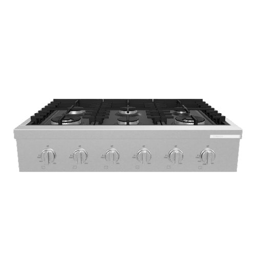 Bosch 800 Series Industrial Style 36-in 6 burners Stainless steel Gas Cooktop