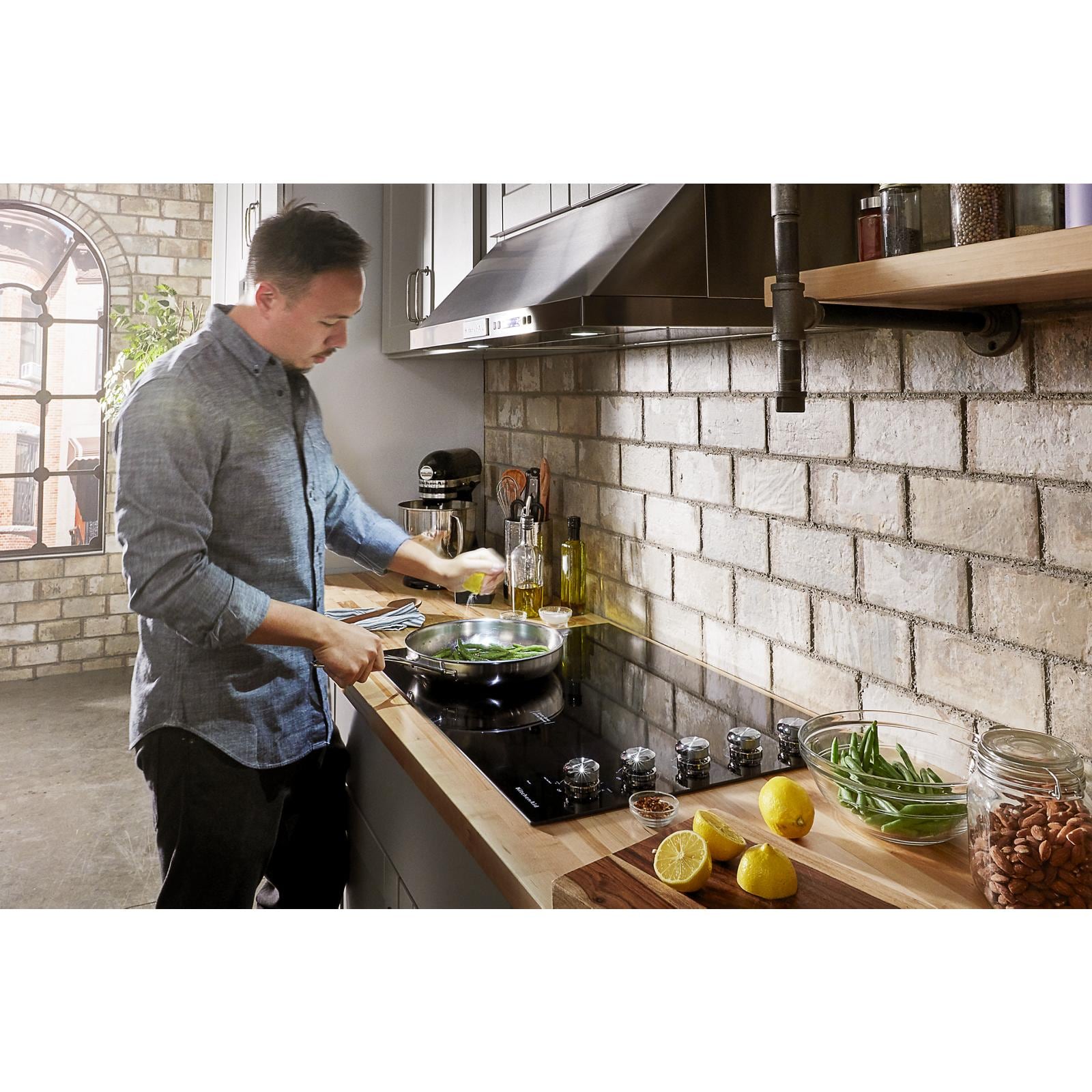 KitchenAid 30-in 5 burners Smooth Surface (Radiant) Black Electric Cooktop