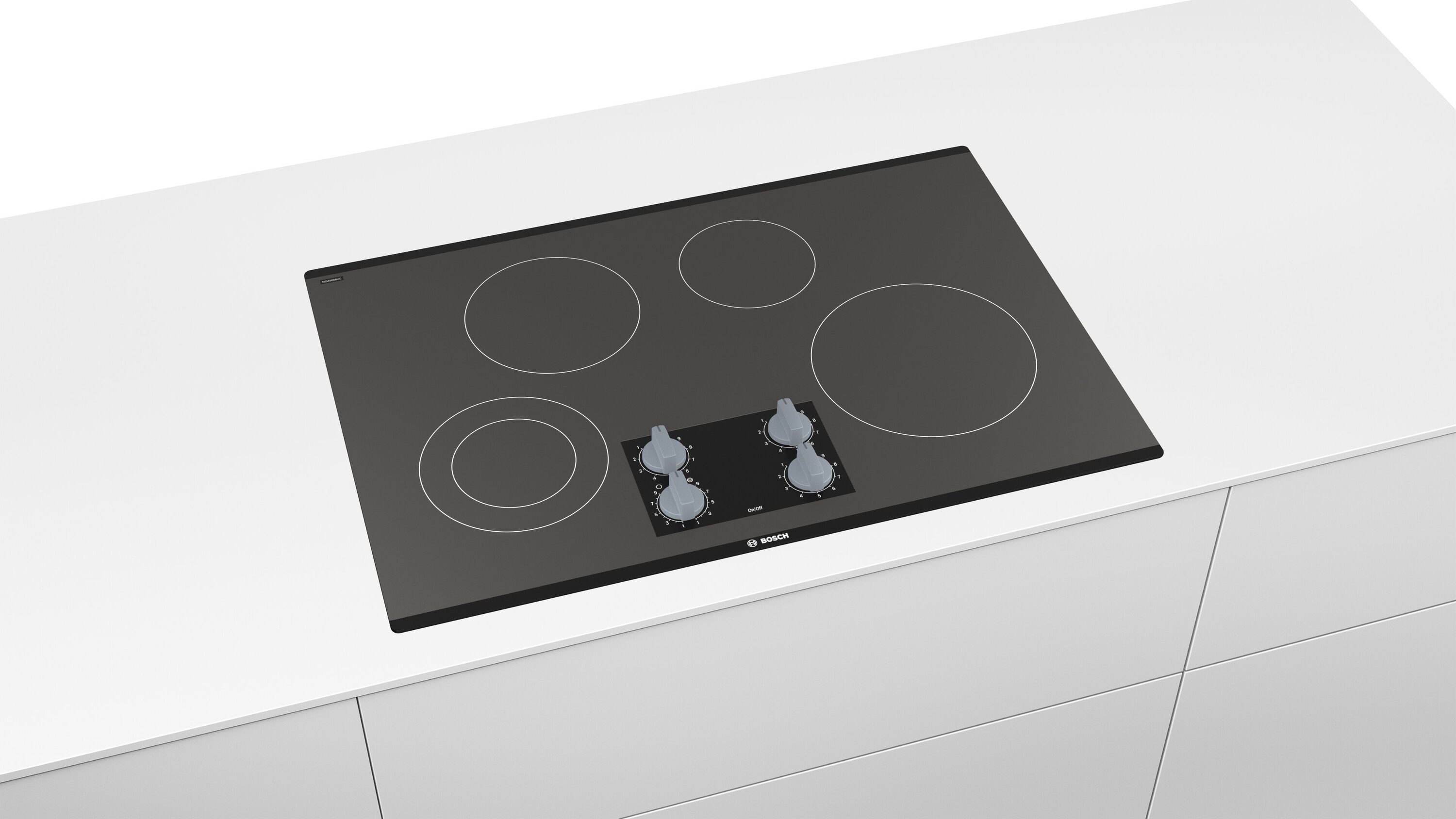 Bosch 500 Series 30-in 4 burners Smooth Surface (Radiant) Black Electric Cooktop