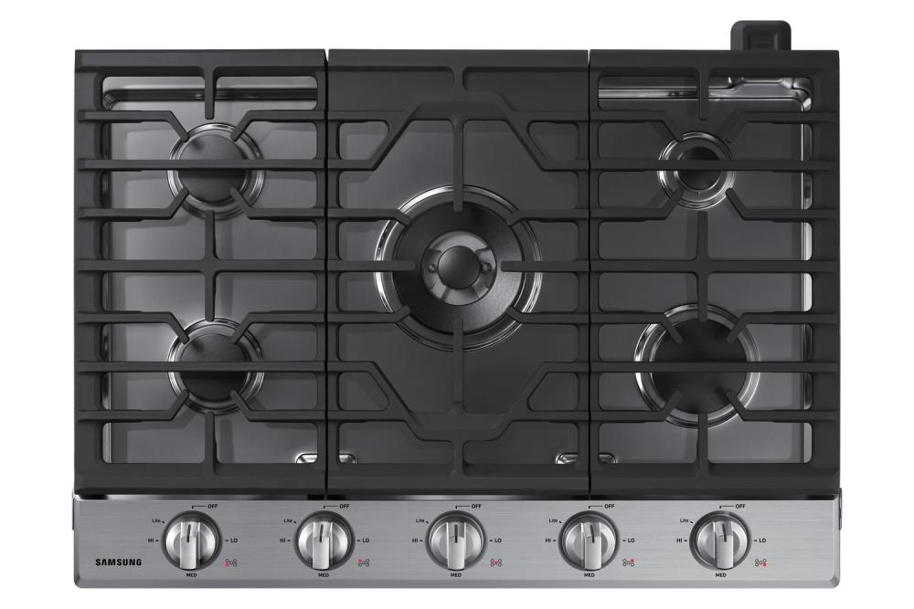 Samsung 30-in 5 burners Stainless steel Gas Cooktop (Griddle Included)