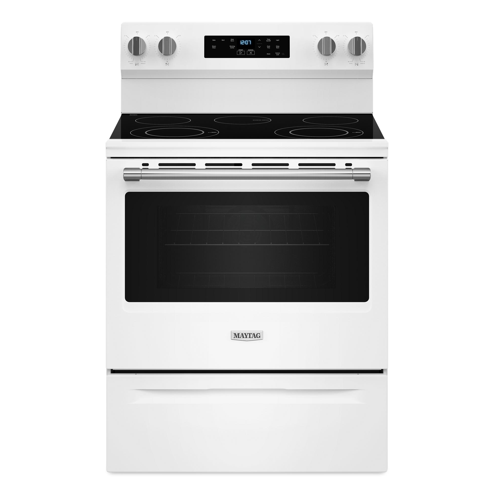 Maytag 30-in 5 burners 5-cu ft Freestanding Natural Gas Range ( White )
