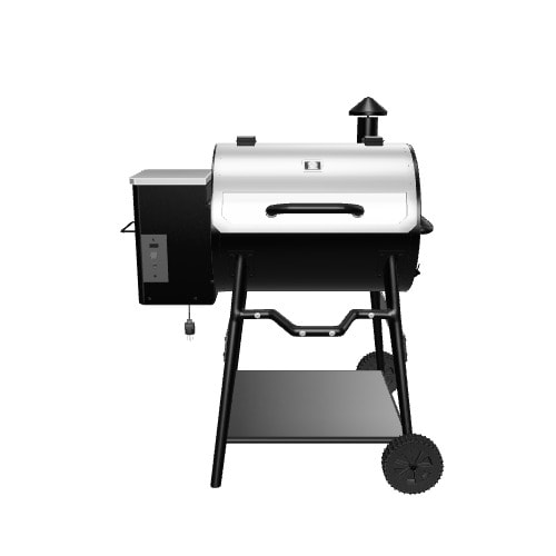 Z GRILLS ZGrill 585-Sq. in Silver Pellet Grill with Smart Compatibility