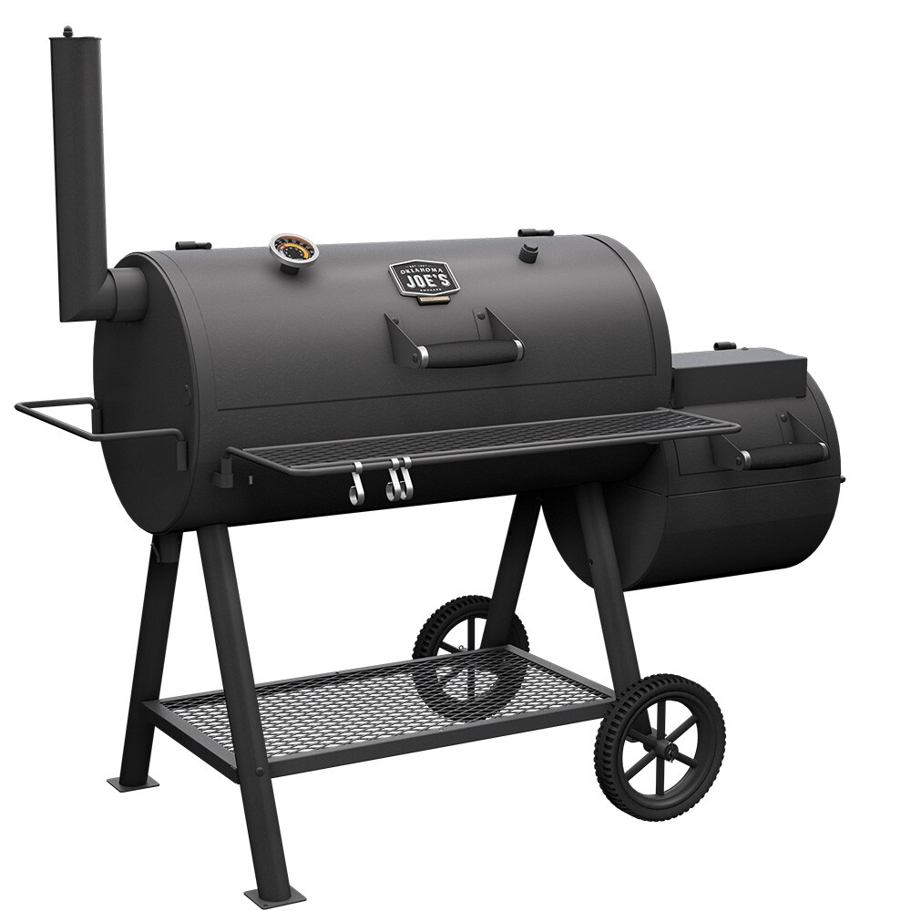 Oklahoma Joe's Highland 879-Sq. in Black Horizontal Charcoal Smoker