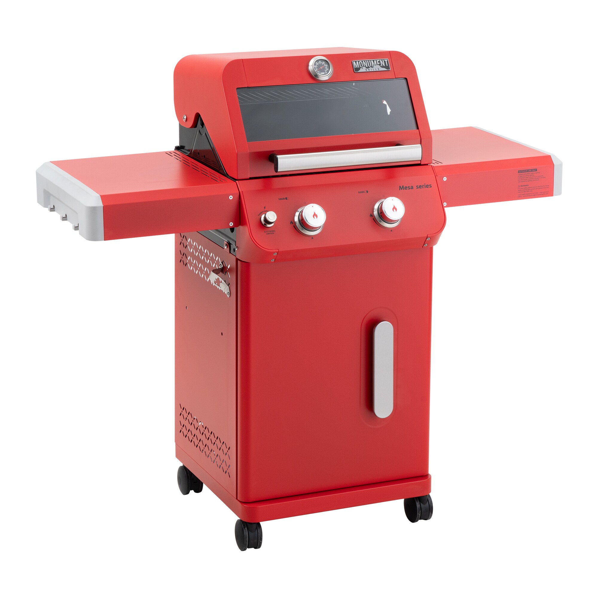 Monument Mesa 200R Red 2 -Burner Liquid Propane Gas Grill