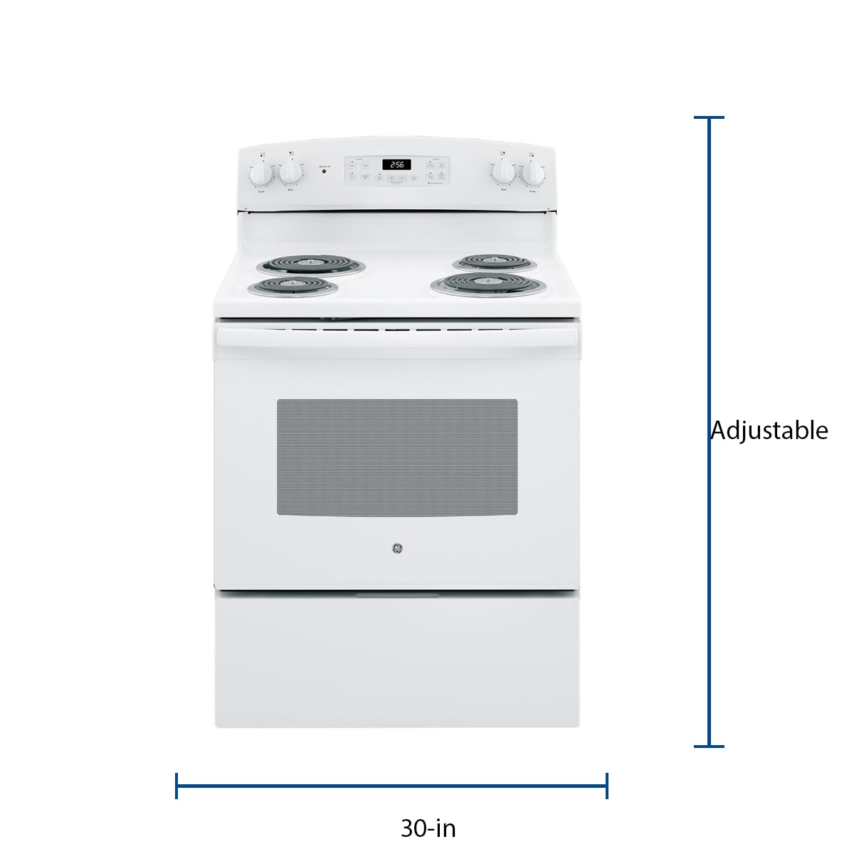 GE 30-in 4 burners 5.0-cu ft Freestanding Electric Range ( White )