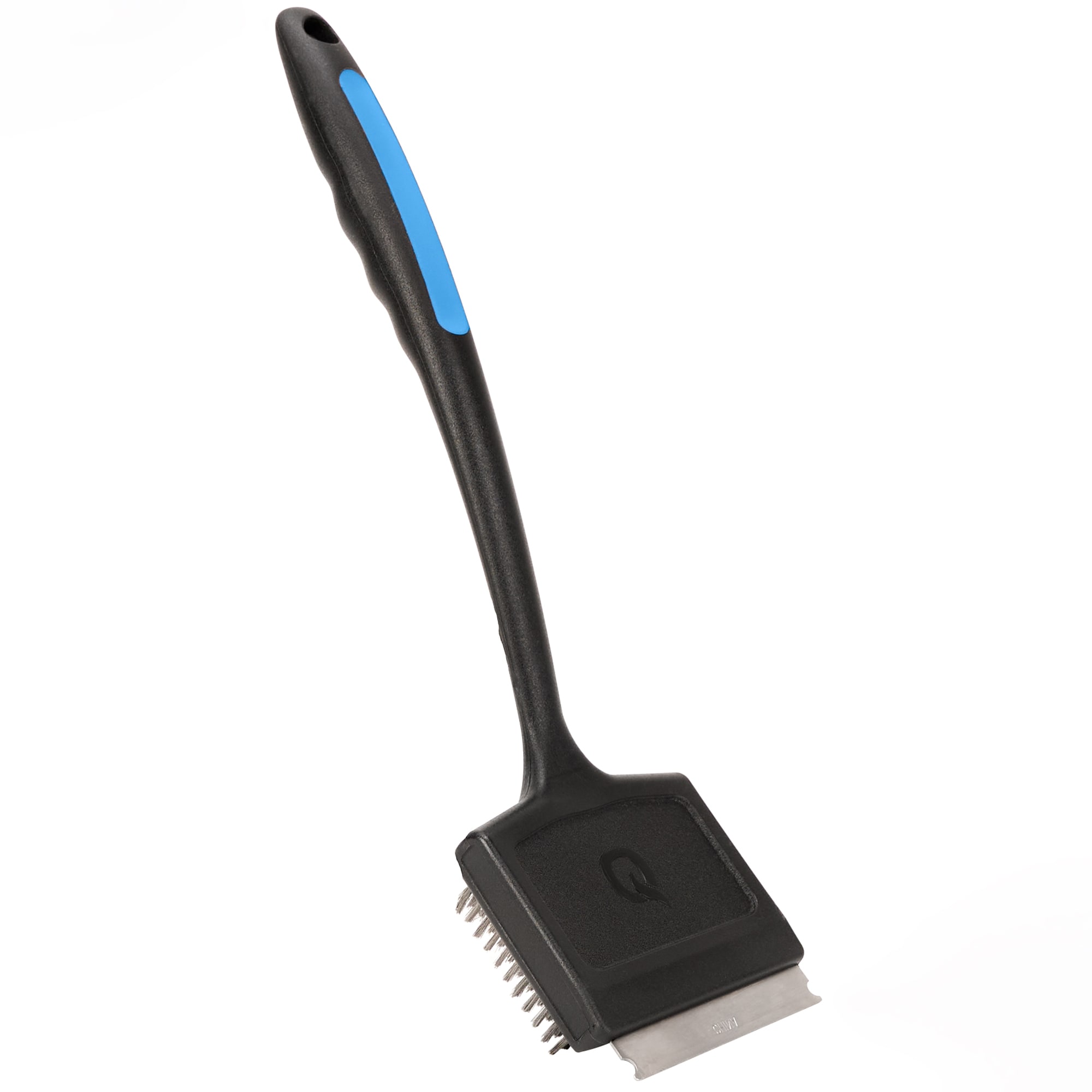 Mr. Bar-B-Q Grill brush with 17-in Plastic Handle with Scraper Blade