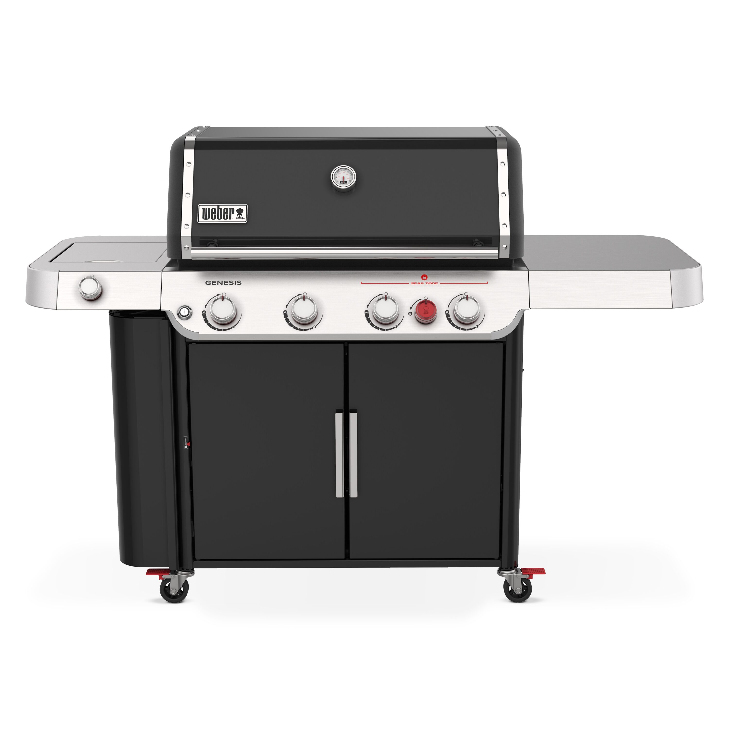 Weber Genesis E-435 Black 4 -Burner Liquid Propane Gas Grill 1 -Side Burner