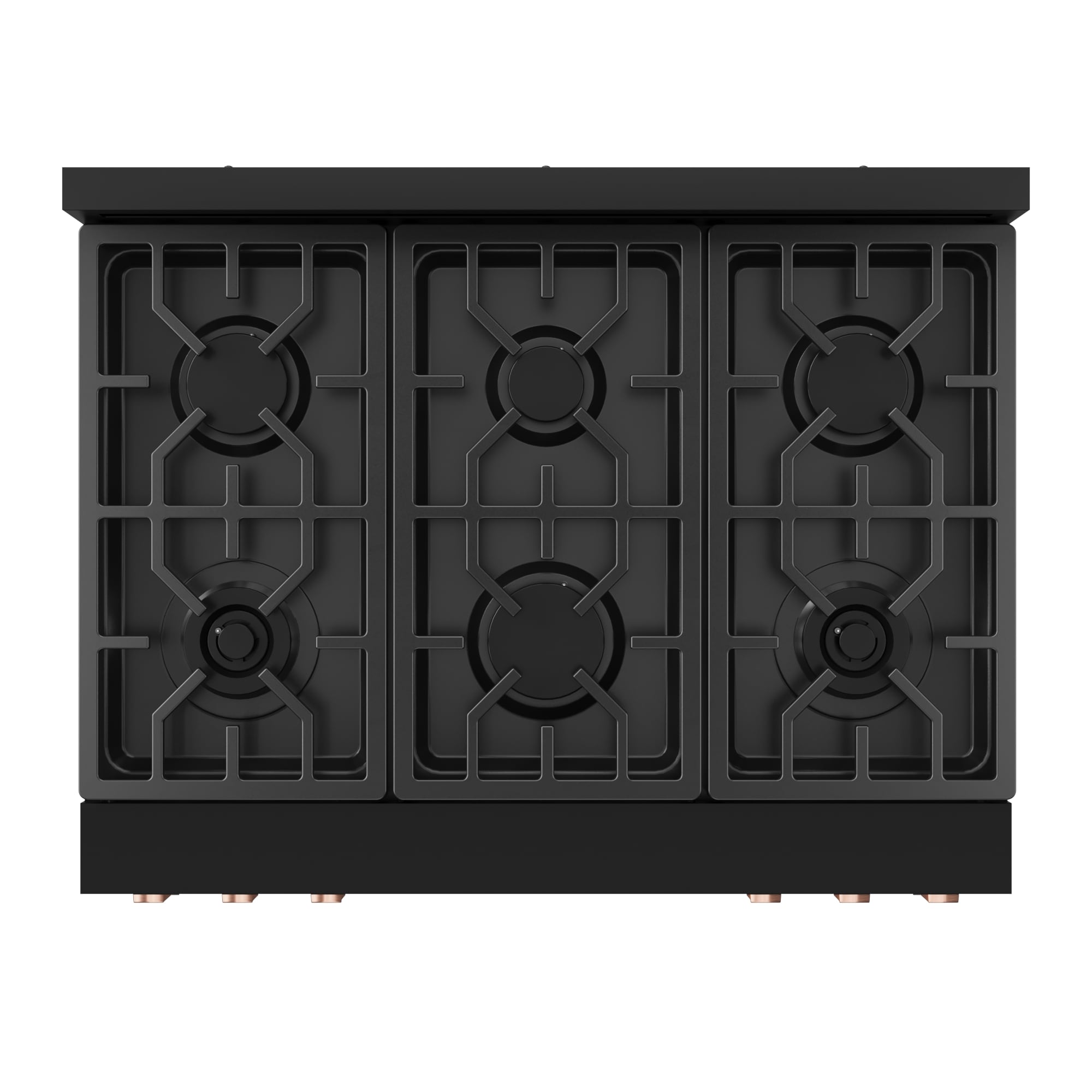 Thor Kitchen Gordon Ramsay Series 36-in 6 burners 6-cu ft Air Fry Convection Oven Freestanding Liquid Propane Gas Range ( Matte Black with Rose Gold Accents )