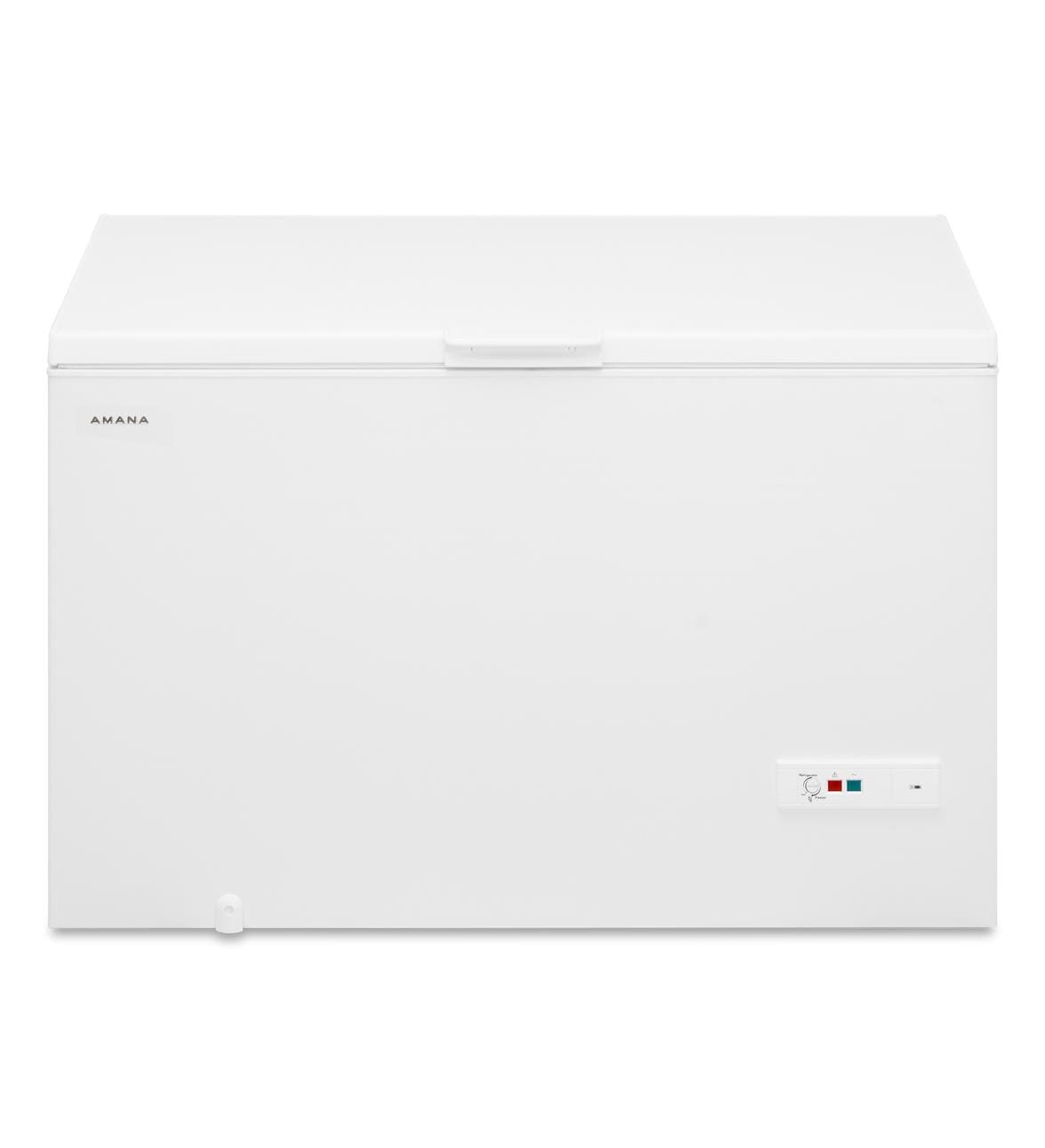 Amana Garage Ready 16 cu ft Garage Ready Manual Defrost Chest Freezer with Temperature Alarm White