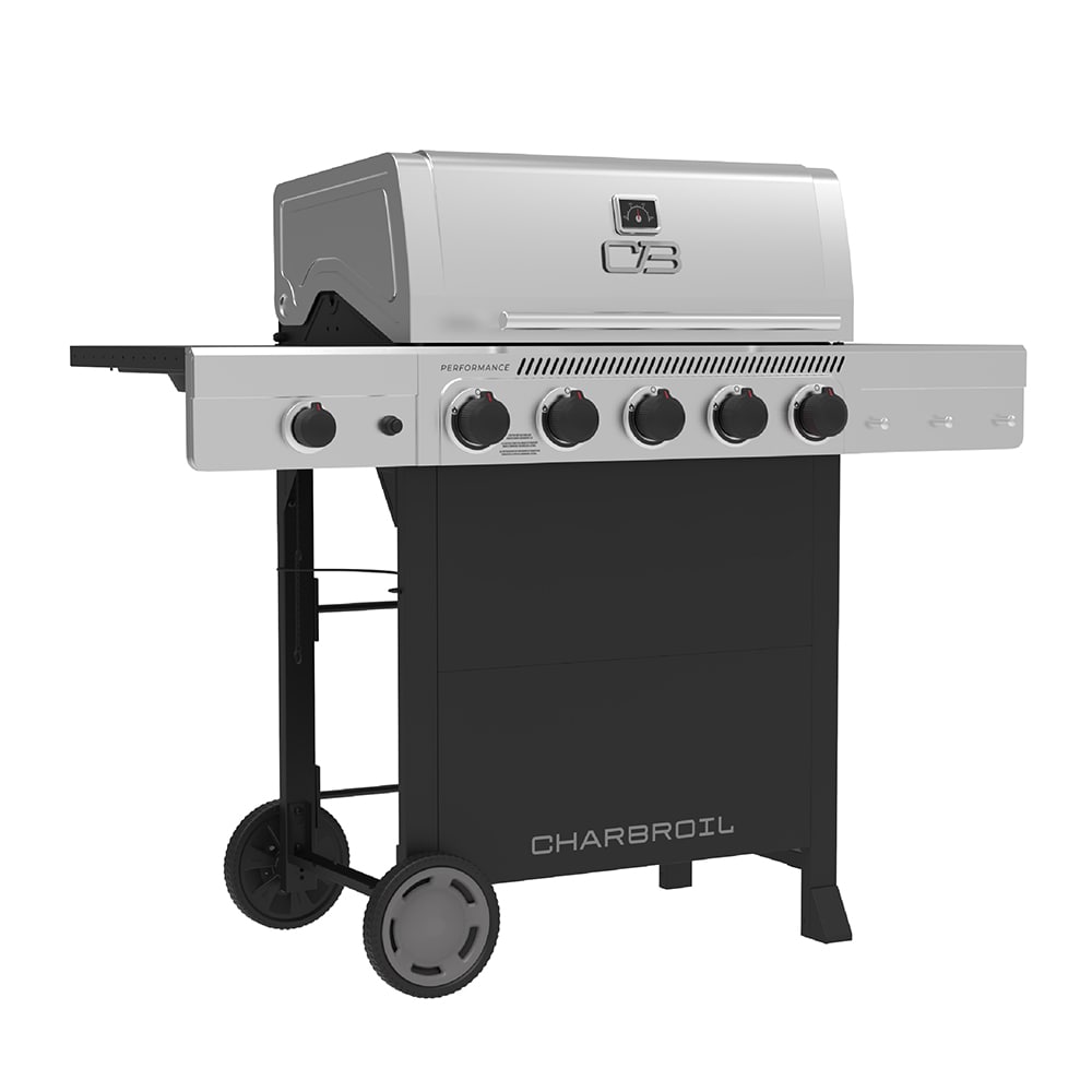 Charbroil Performance Series Black and Silver 5 -Burner Liquid Propane Gas Grill 1 -Side Burner