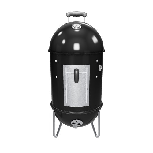 Weber 14-in Smokey Mountain Cooker 286-Sq in Black Porcelain-enamel Vertical Charcoal Smoker