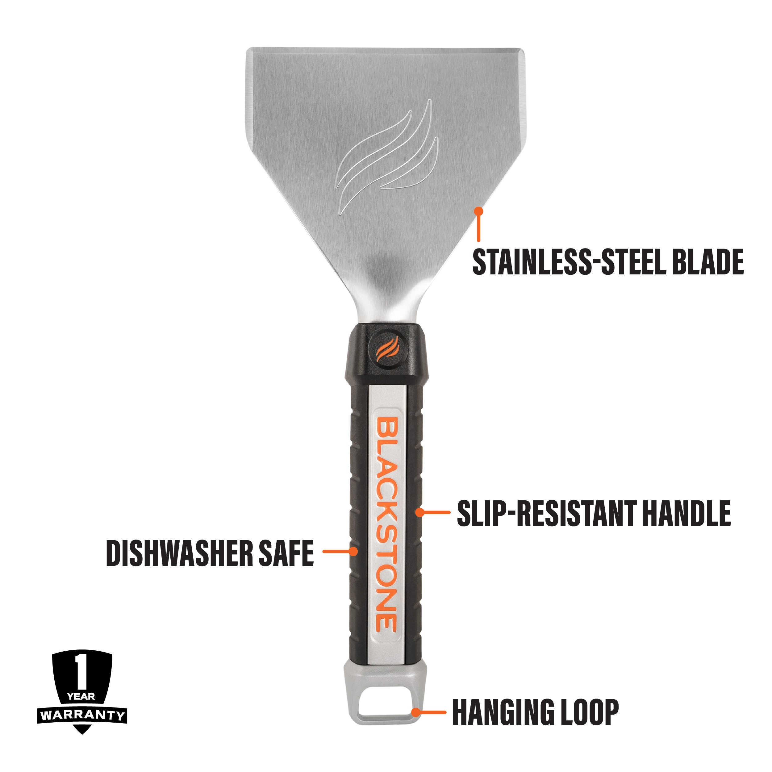 Blackstone Culinary Stainless Steel Angled Scraper Stainless steel Tool set