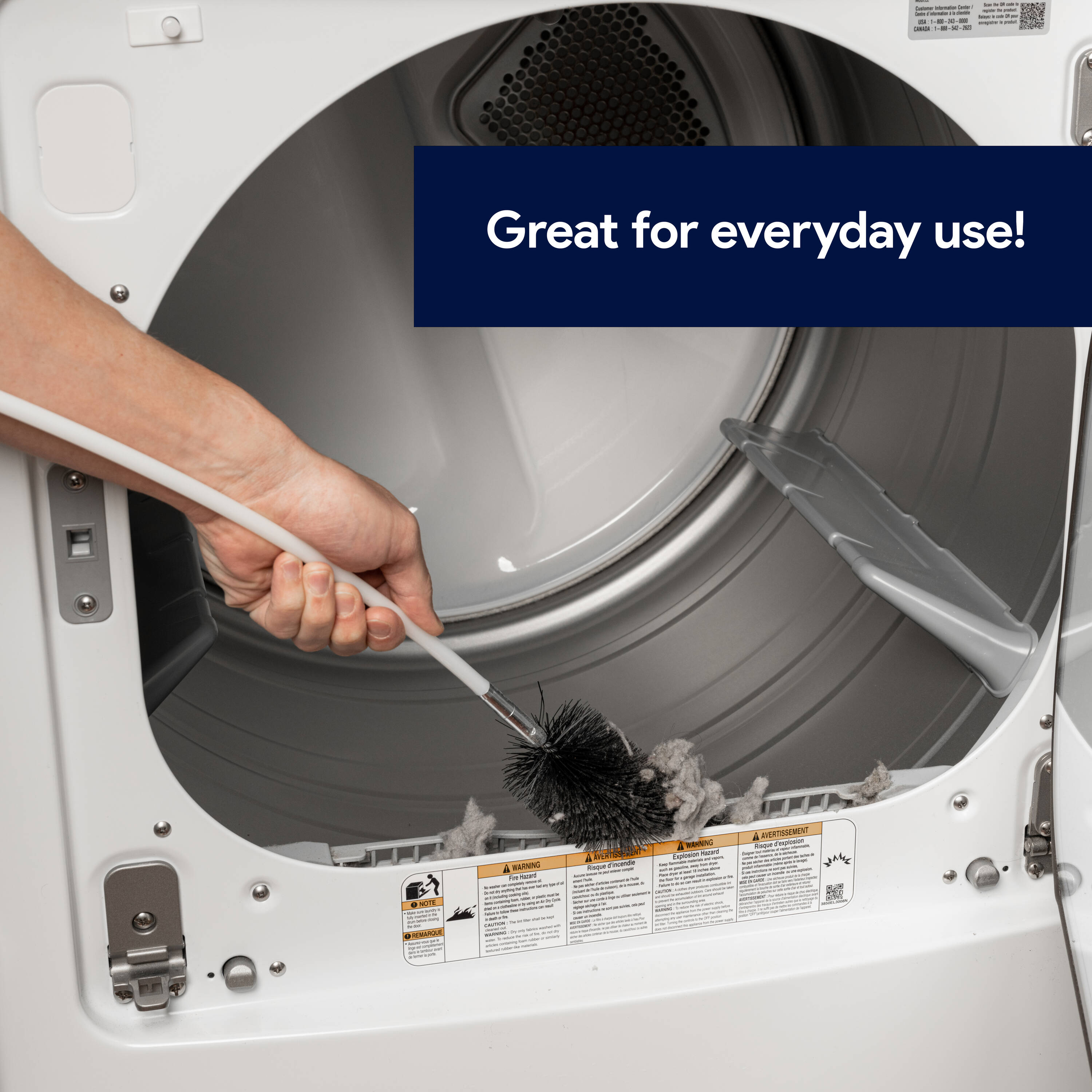 Project Source 4 Piece Dryer vent cleaning extension rod ( White )