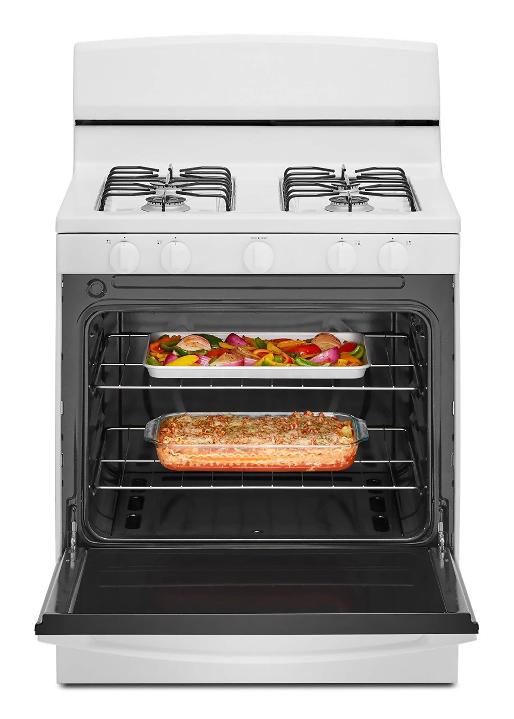 Amana 30-in 4 burners 5.1-cu ft Freestanding Natural Gas Range ( White )