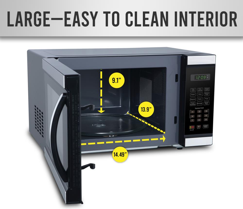 Farberware Farberware Professional FMO11AHTBKL 1 1 Cu Ft 1000 Watt Microwave Oven Stainless Steel