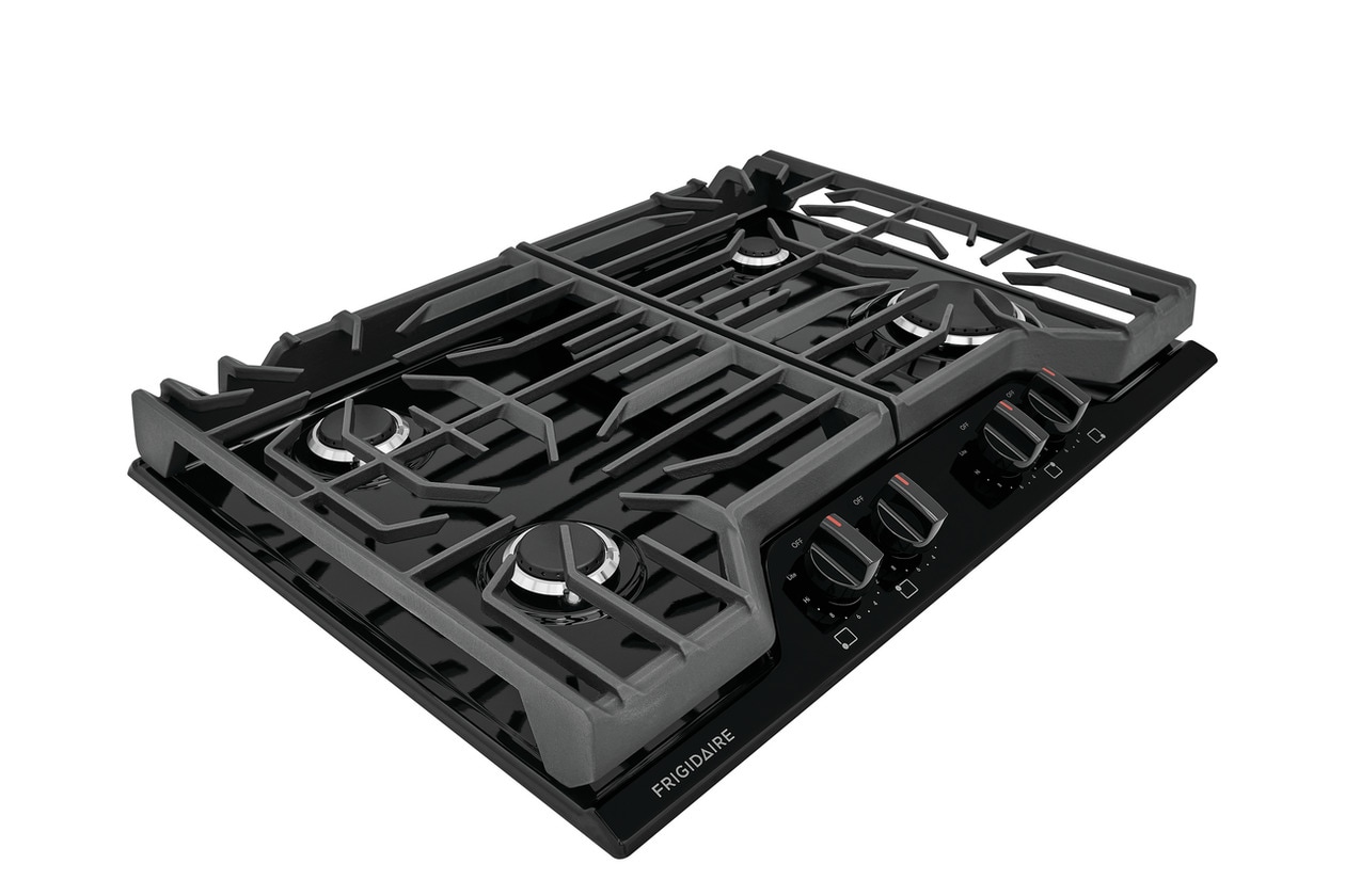 Frigidaire 30-in 4 burners Black Gas Cooktop