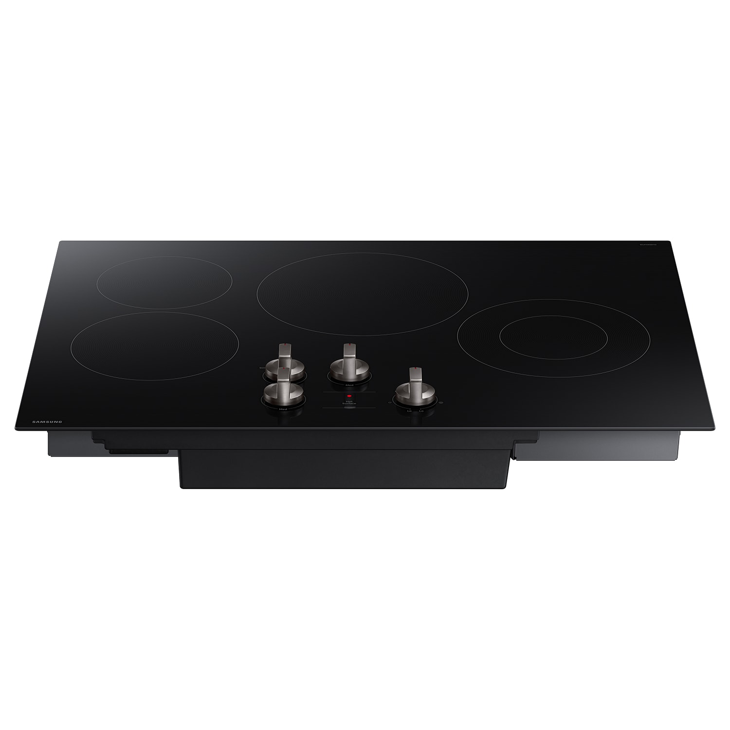Samsung 30-in 4 burners Smooth Surface (Radiant) Black Electric Cooktop