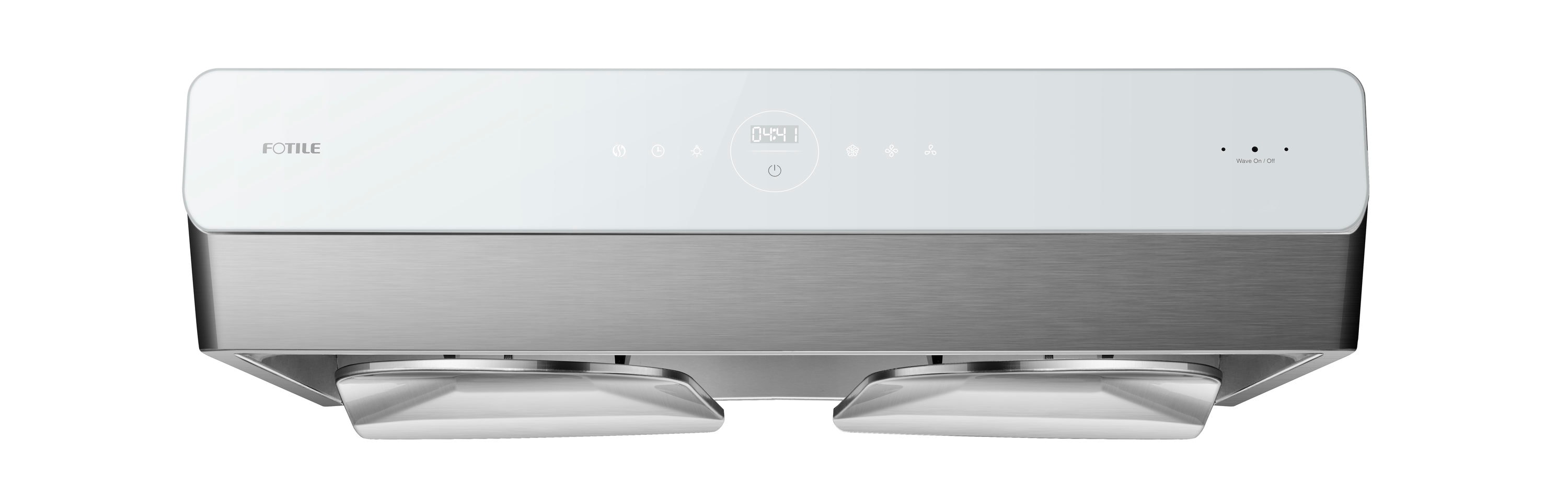 FOTILE Pixie Air 30 in Convertible Stainless Steel White Tempered Glass Undercabinet Range Hood