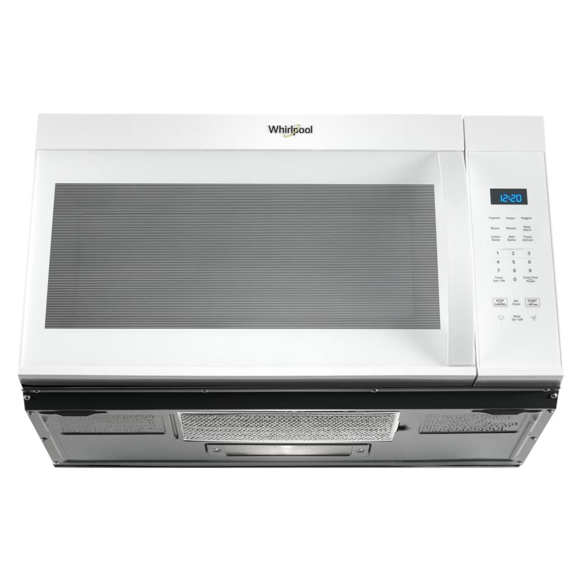 Whirlpool 1 7 cu ft 1000 Watt 29 87 in Over the Range Microwave White