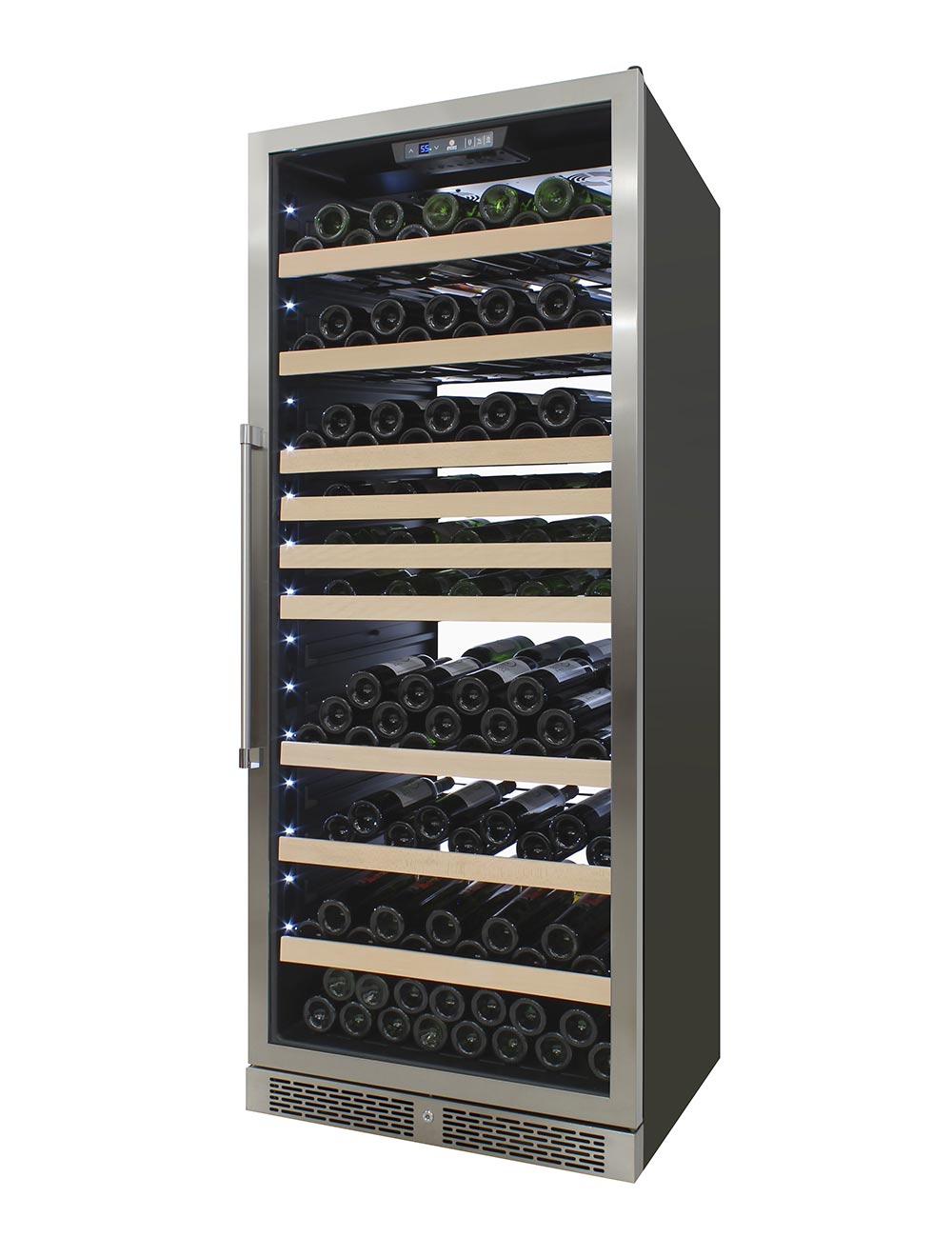 Vinotemp 29.5-in W 173 -Bottles Stainless Steel Built-in/Freestanding Indoor Wine Cooler