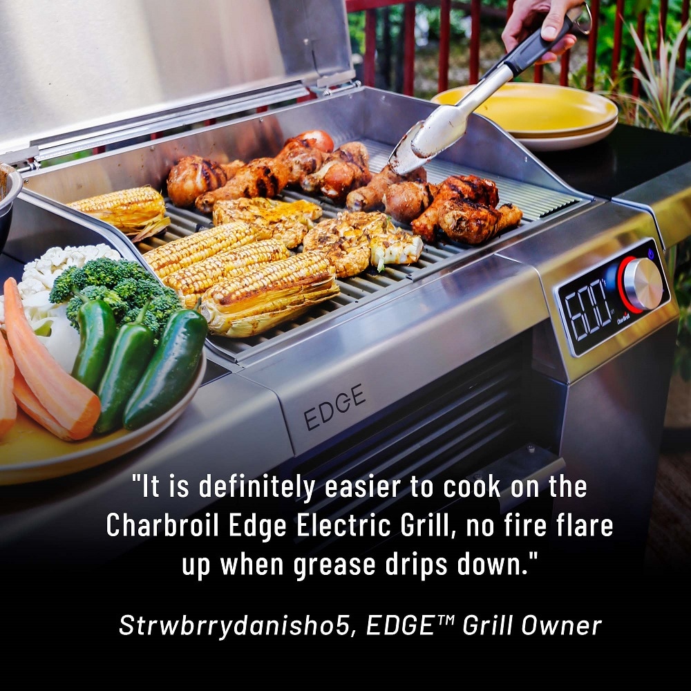 Charbroil Edge 1750 -Watt Silver Electric Grill