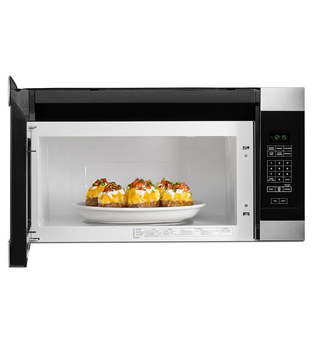 Amana 1 6 cu ft 1000 Watt Over the Range Microwave Stainless Steel