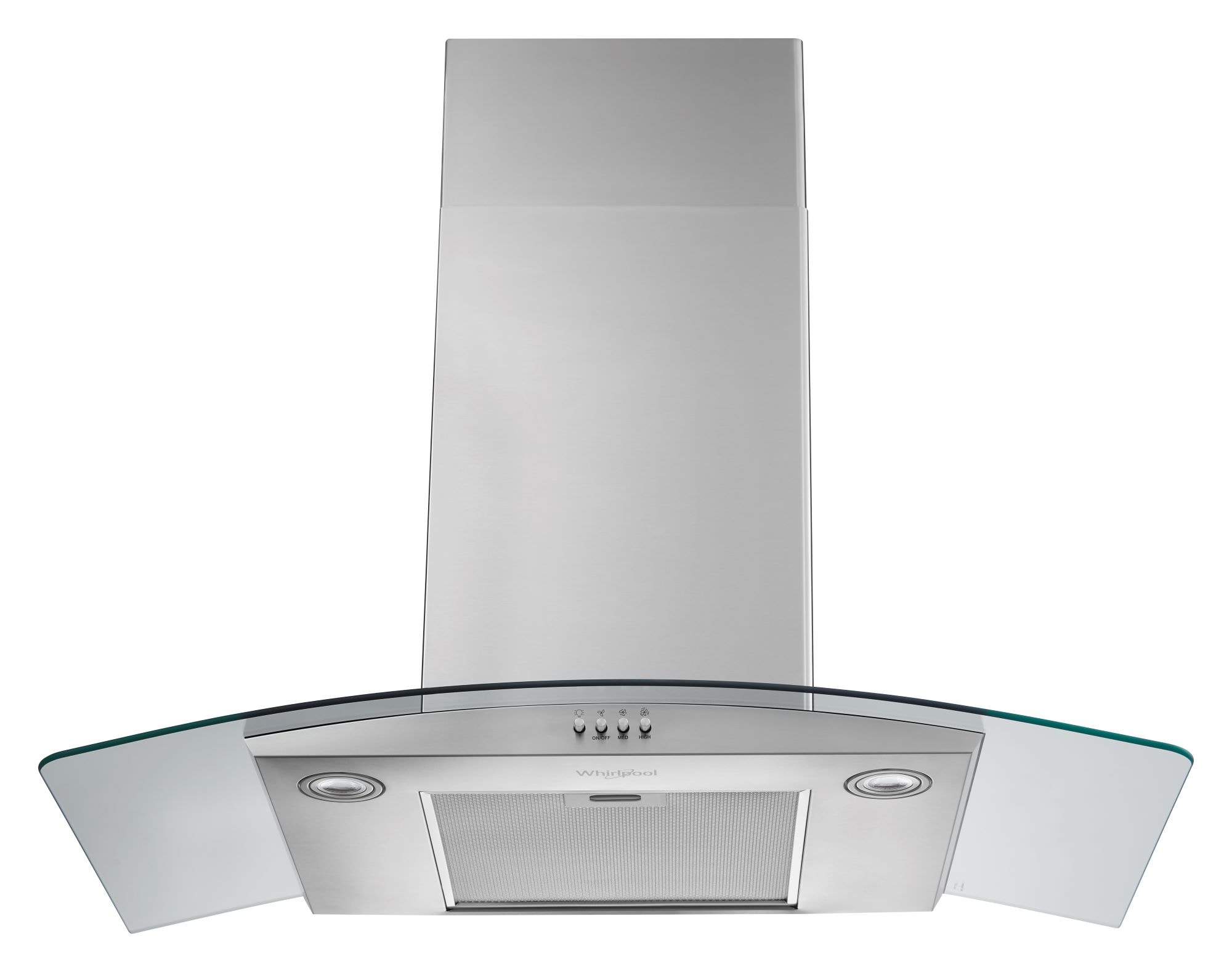 Whirlpool Convertible Stainless Steel Wall Mounted Range Hood Common 36 Inch Actual 30 in