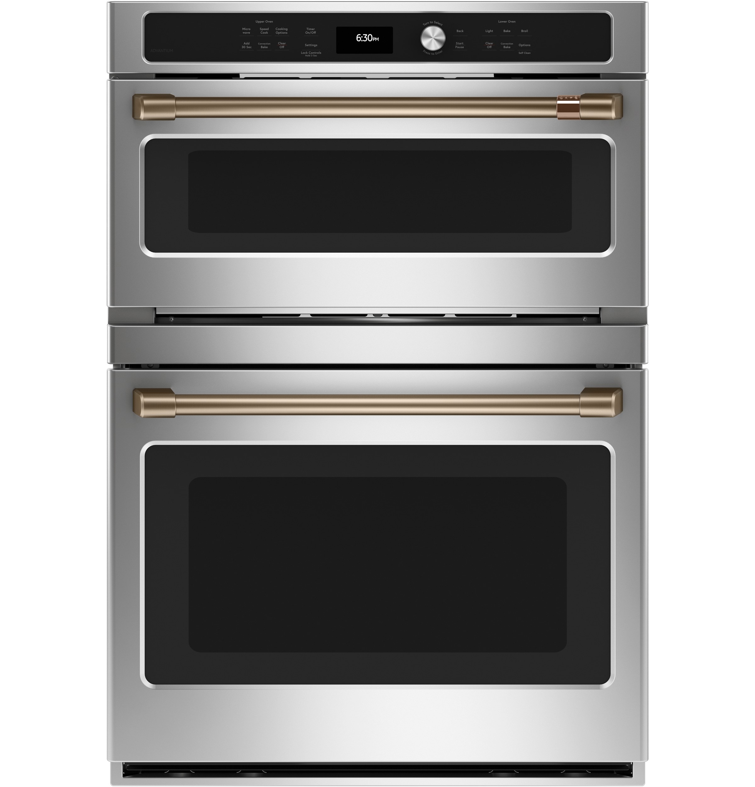 Cafe 30-in 2 -Pack Wall oven handle ( Brushed Bronze )