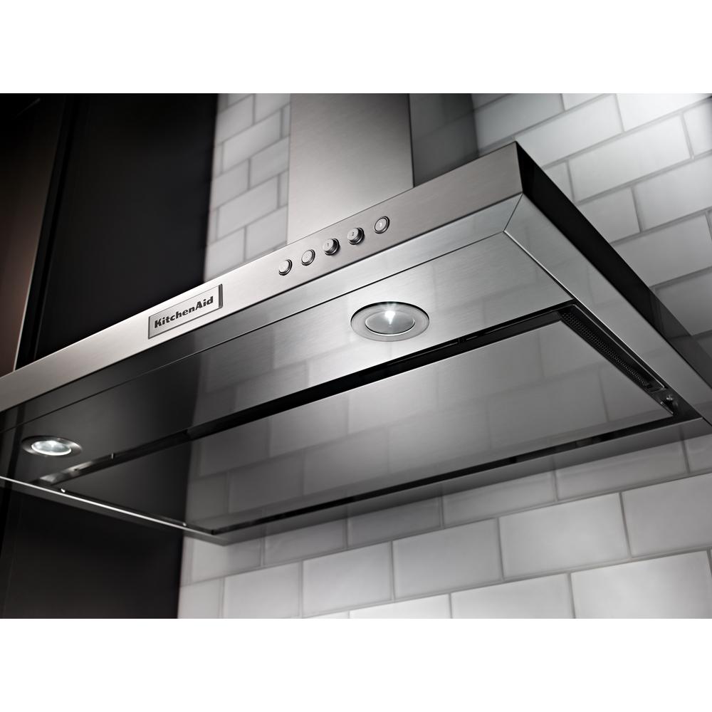KitchenAid Convertible Stainless Steel Wall Mounted Range Hood Common 30 Inch Actual 30 in