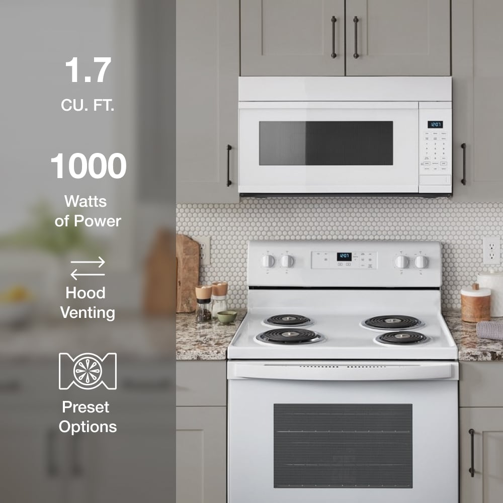 1 7 cu ft Over the Range Microwave Hood Combination White