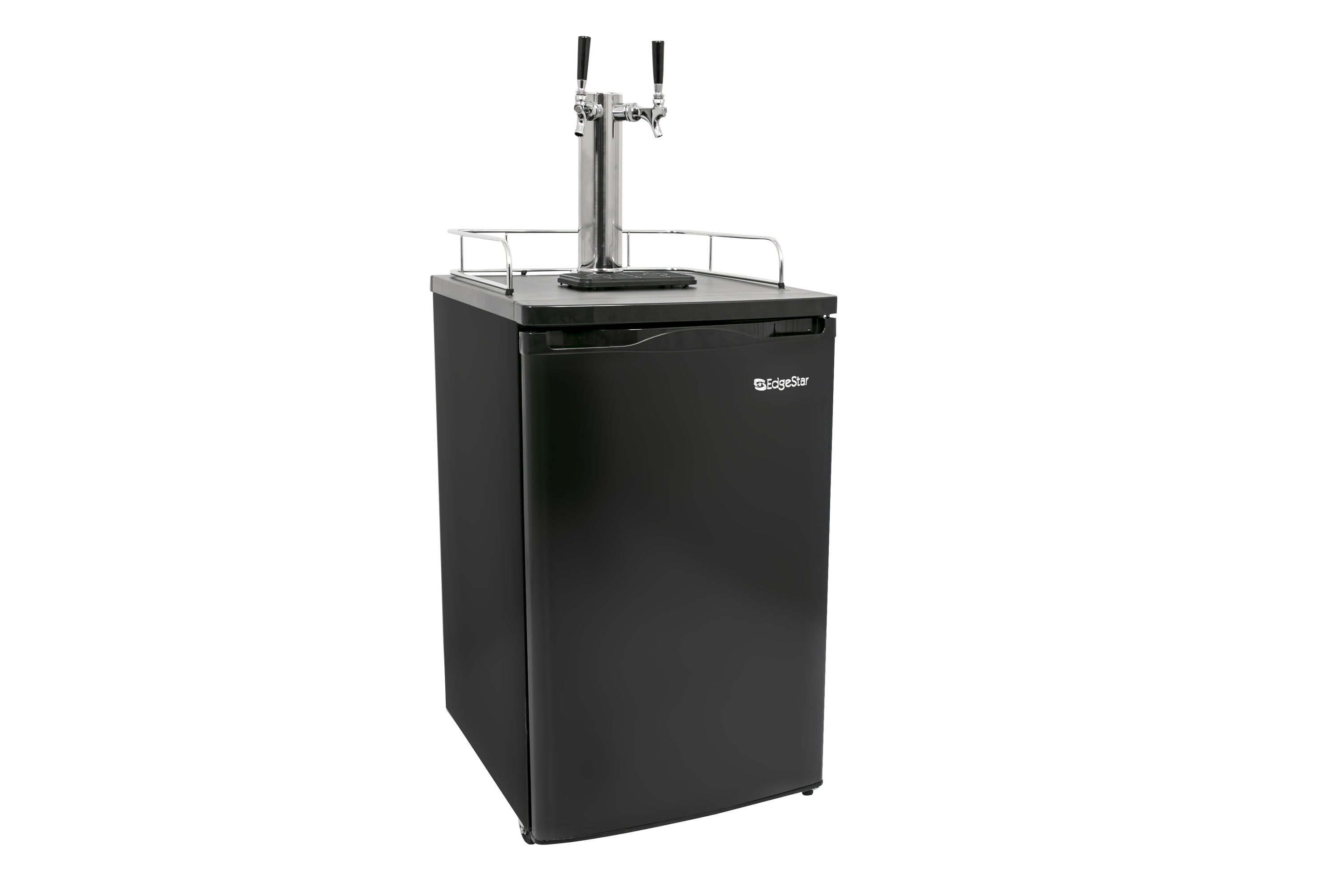 EdgeStar Double tap Half-barrel keg Black Manual Freestanding Beer kegerator
