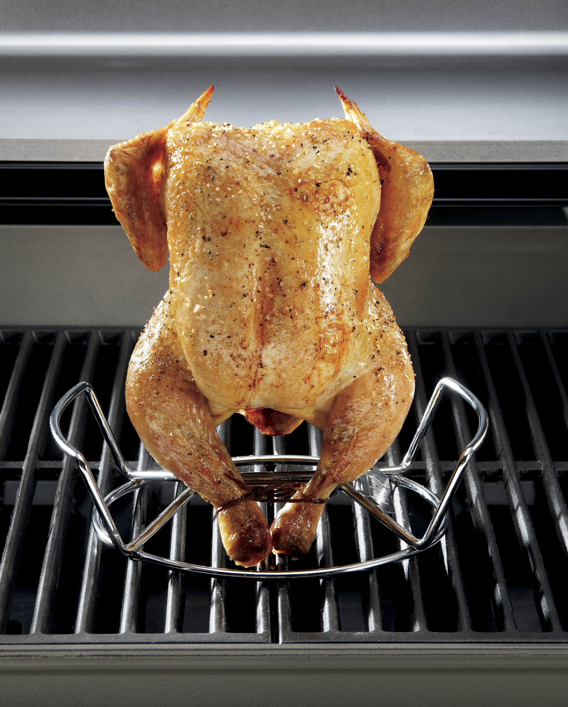 Weber Plated steel Beer can chicken rack