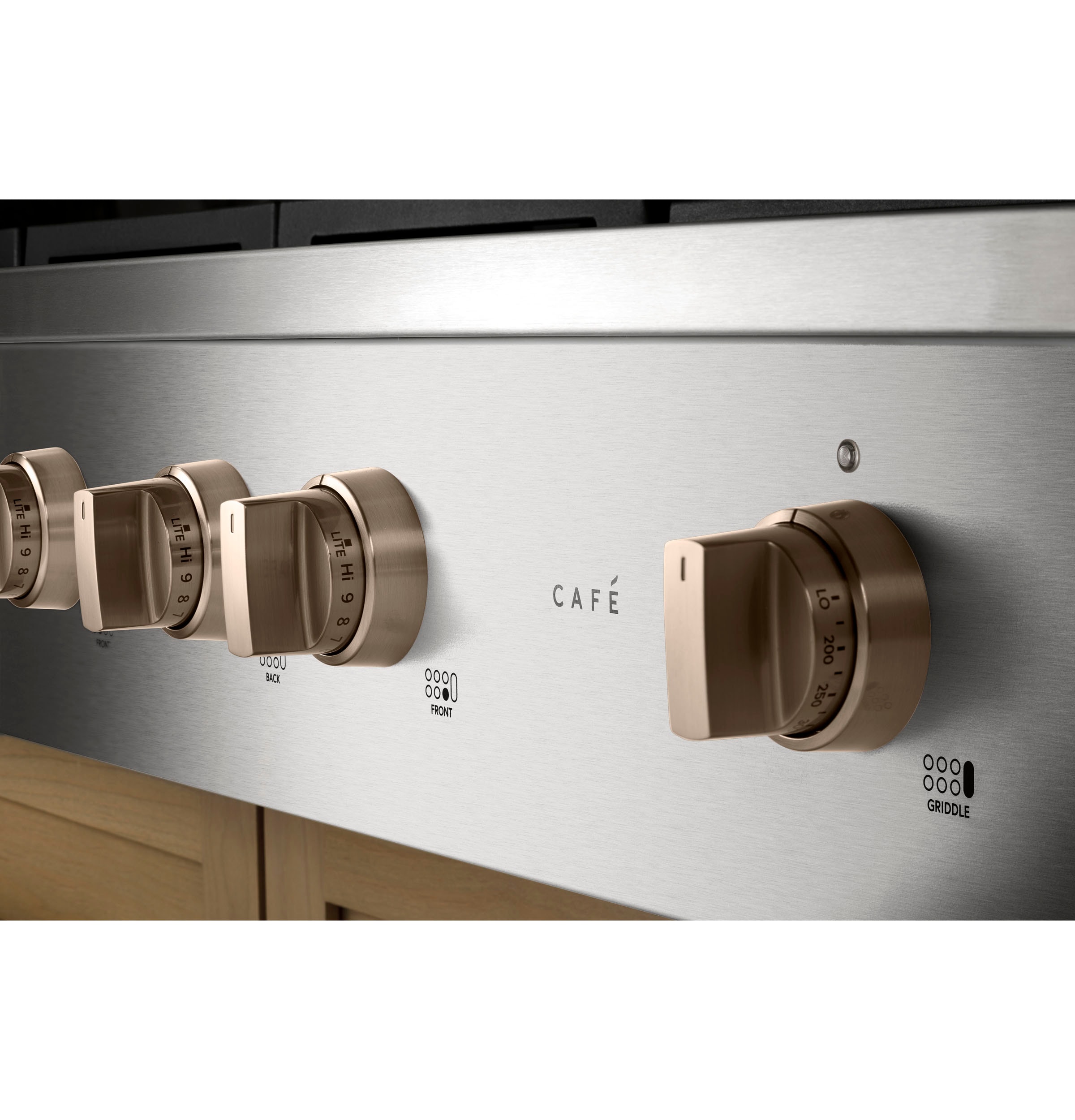 Cafe 48-in Gas range Handle and knob kit ( Brushed Copper )