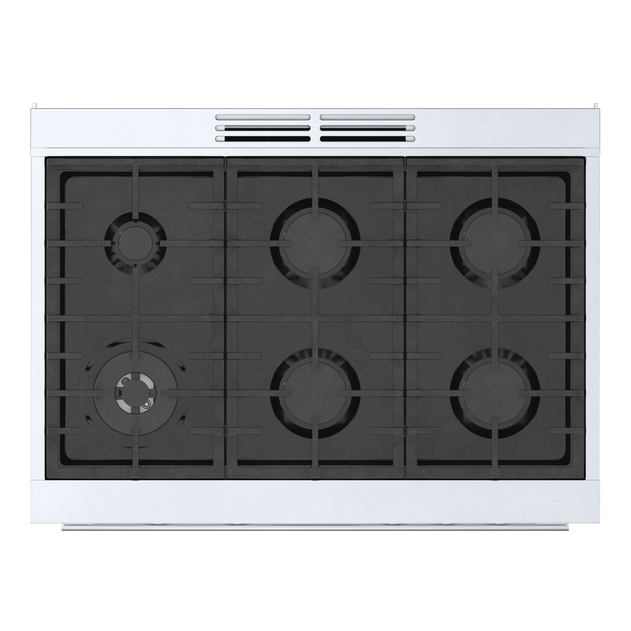 Bosch 800 Series Industrial Style 36-in Standard 6 burners Convection Oven Freestanding Dual Fuel Range ( Stainless steel )