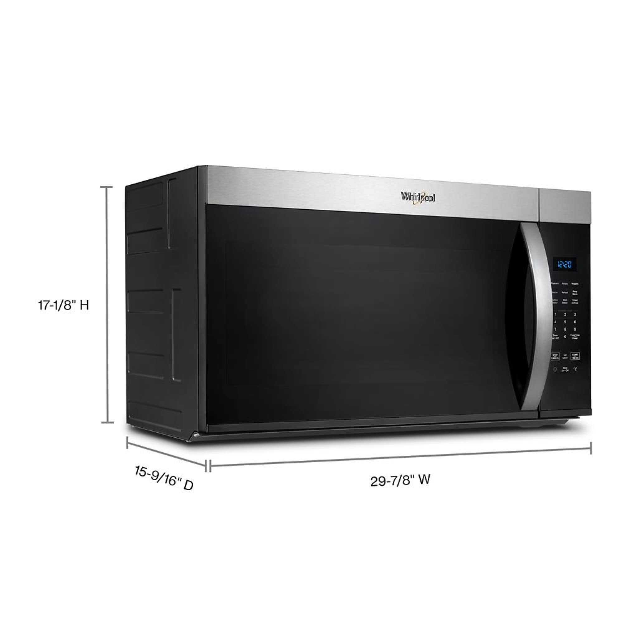 Whirlpool Whirlpool 1 7 cu ft Over the range Microwave with 1000 Watts Cooking Power