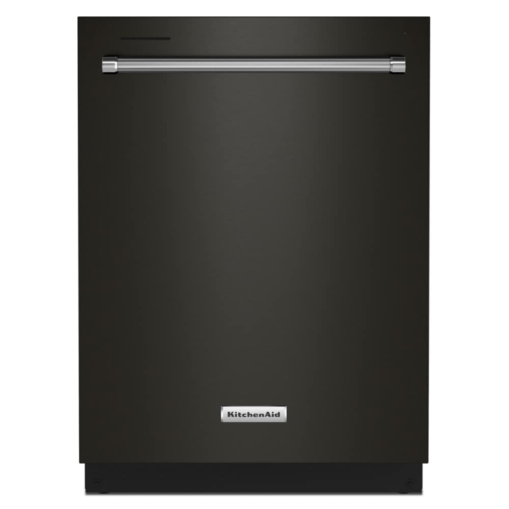 KitchenAid 44 Decibel Filtration Built In Dishwasher Fingerprint Resistant Black Stainless Steel Common 24 in Actual 23 88 in ENERGY STAR