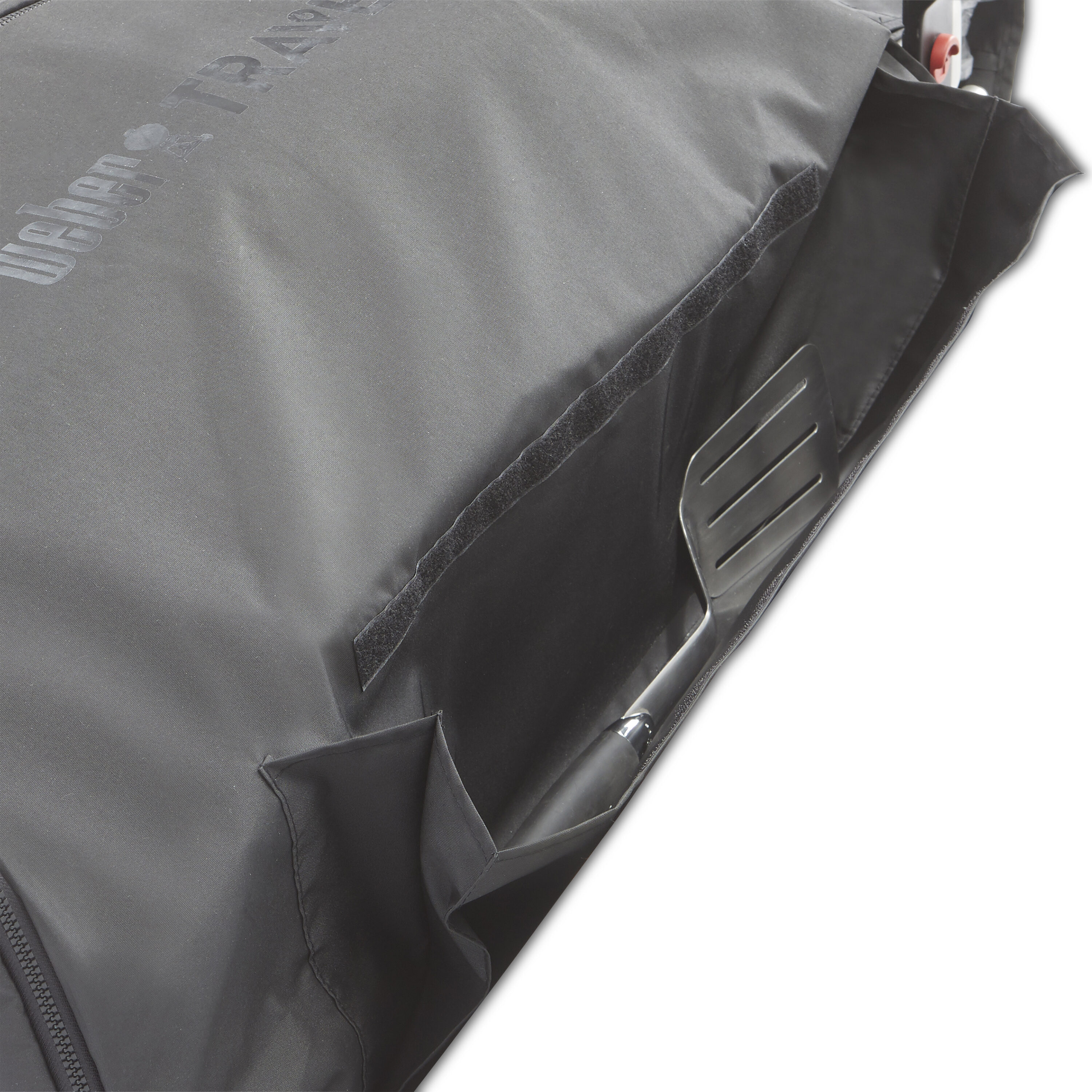 Weber Traveler 40.55-in W x 13.81-in H Black Gas grill Cover