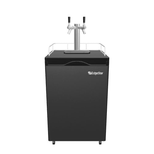 EdgeStar Double tap Half-barrel keg Black Manual Freestanding Beer kegerator