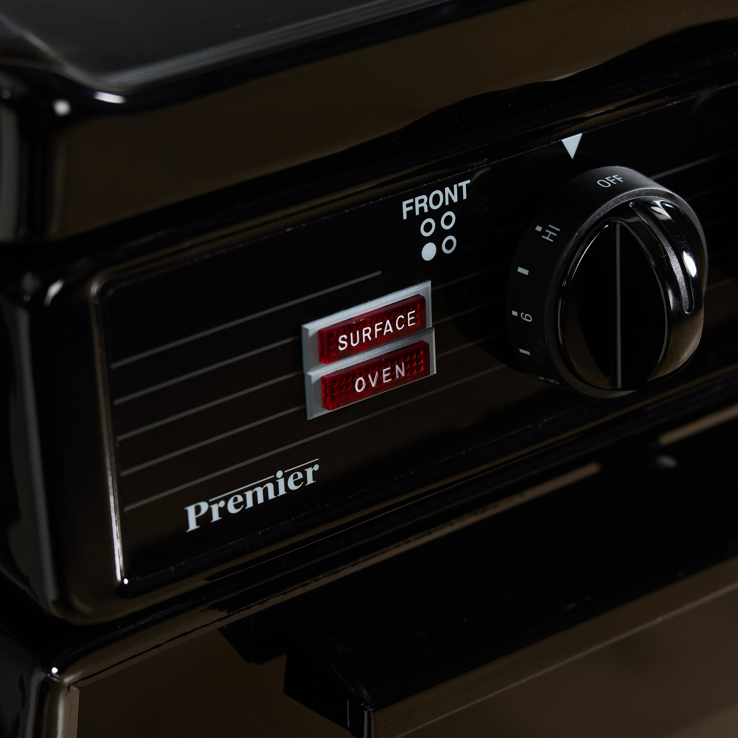Premier 24-in 4 burners 2.9-cu ft Freestanding Electric Range with WipeClean Coating ( Black )
