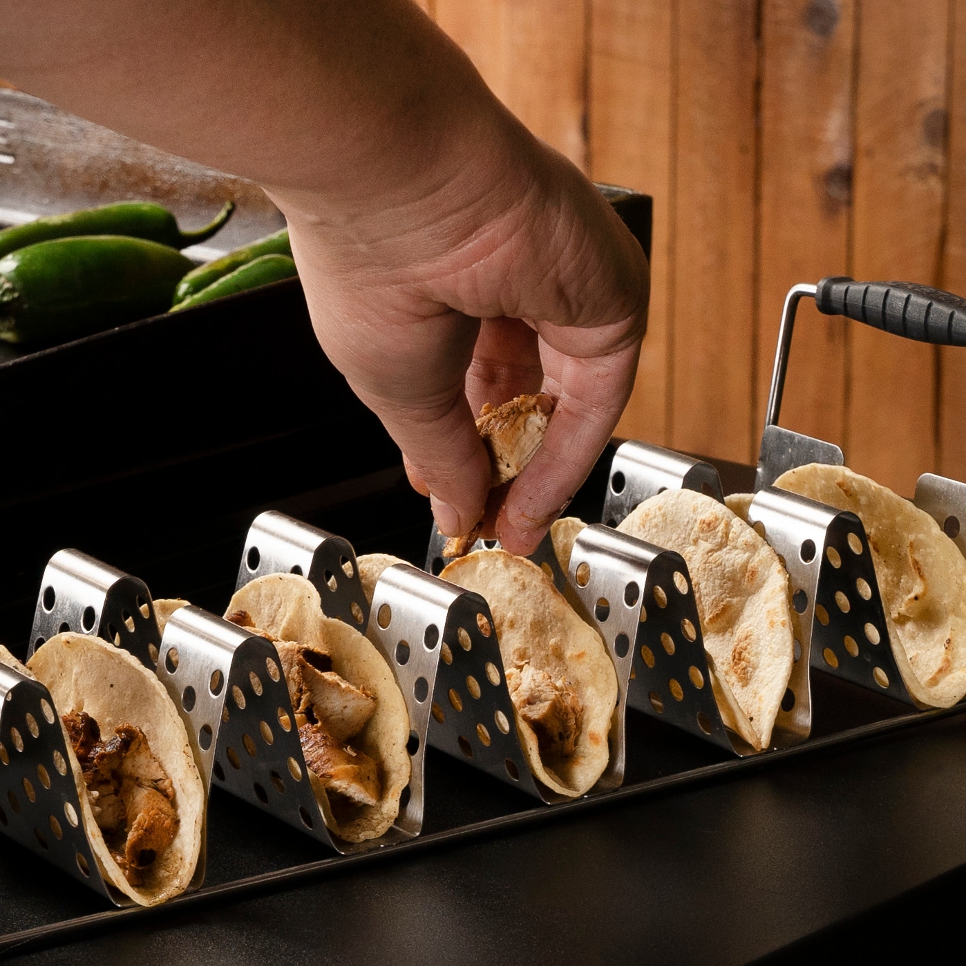 Blackstone Culinary Taco Tray Stainless steel Tool set