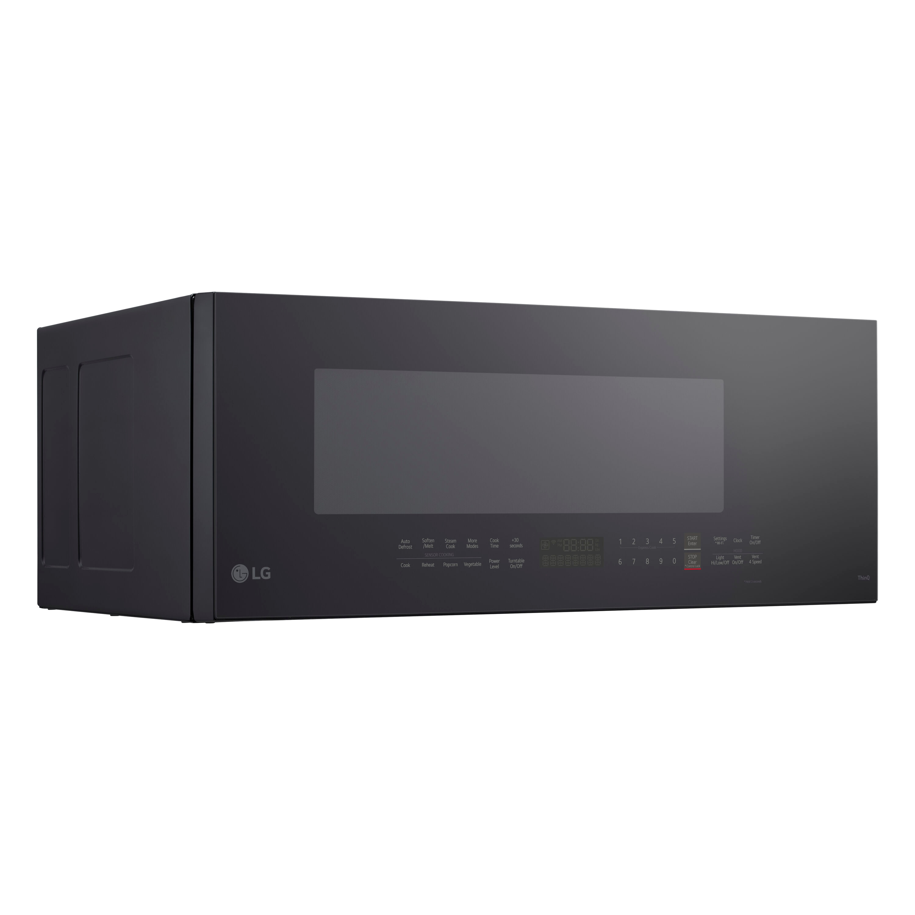 LG 1 3 cu ft 1000 Watt Smart Over the Range Microwave with Sensor Cooking Printproof Stainless Steel