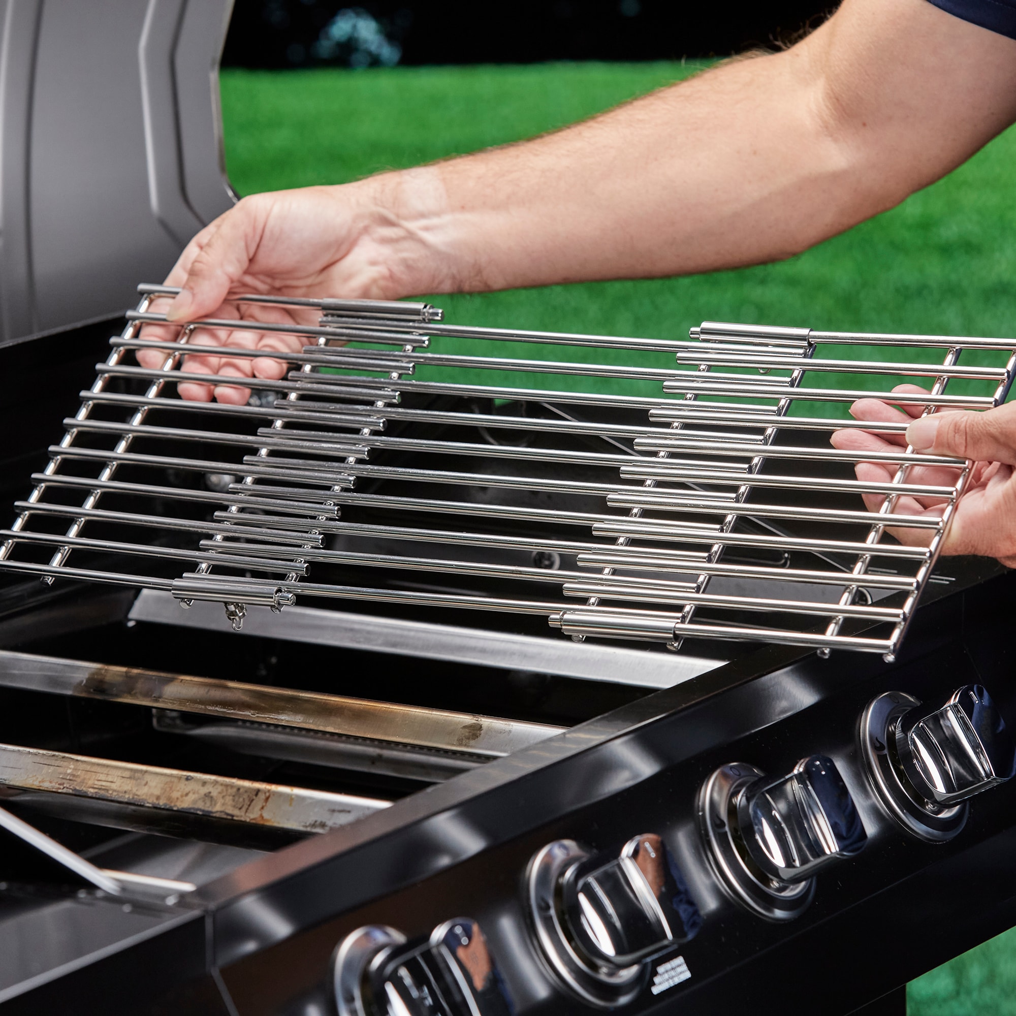 Master Forge 19.5-in x 7.75-in Rectangle Stainless steel Grilling grate